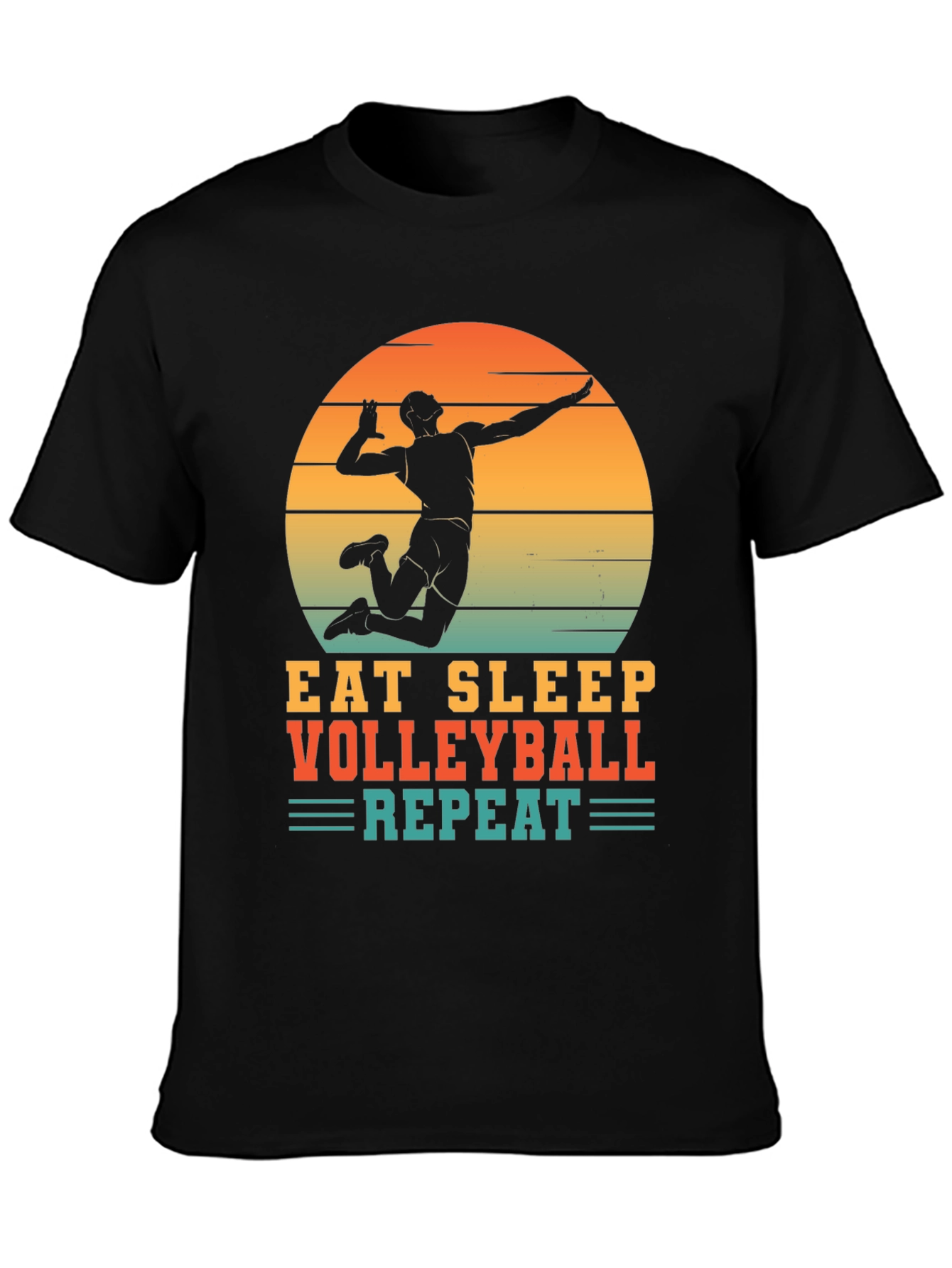 Volleyball T-Shirt - Eat Sleep Volleyball Repeat