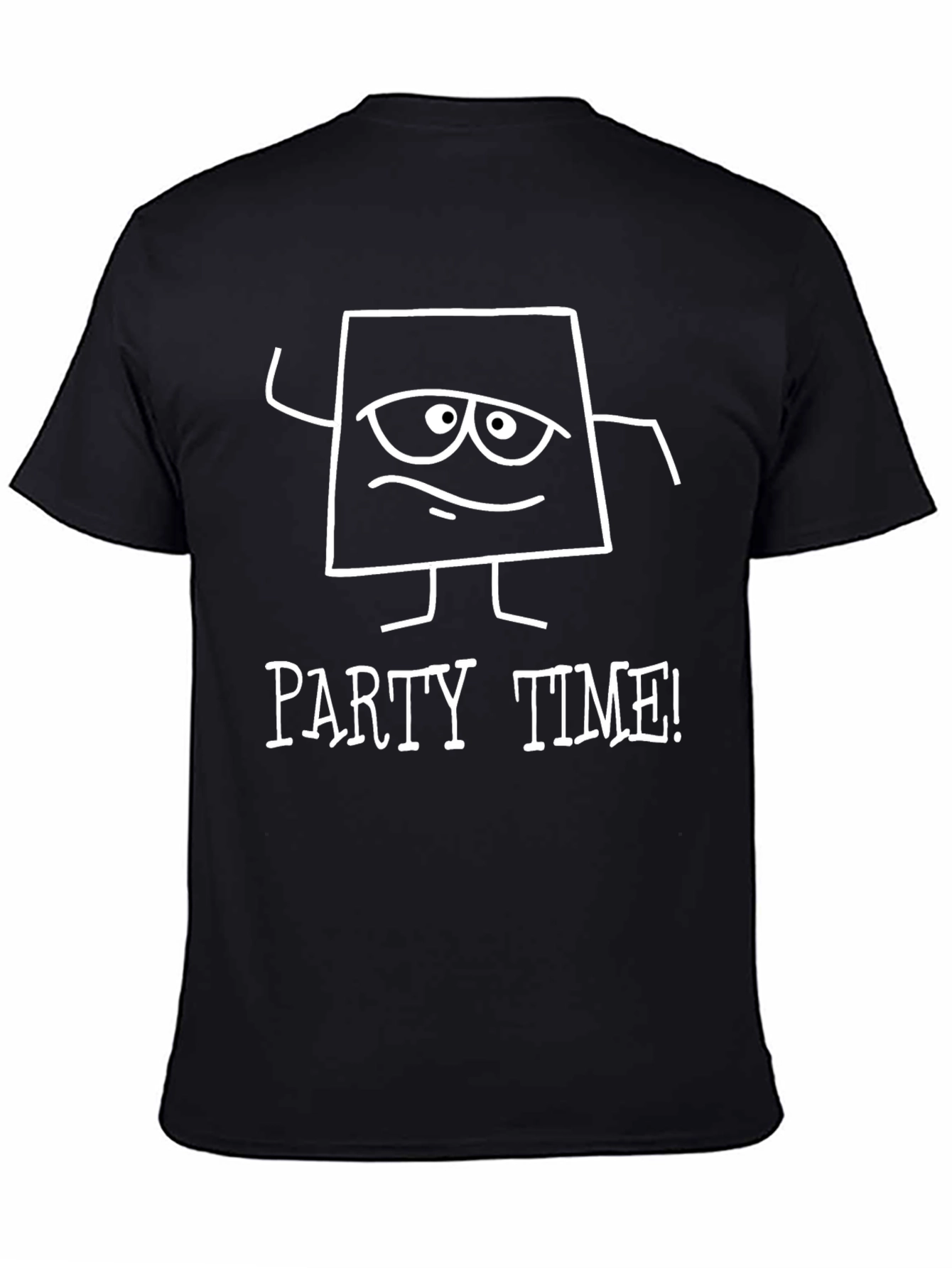 Party Time Graphic Tee - Funny Cartoon Design