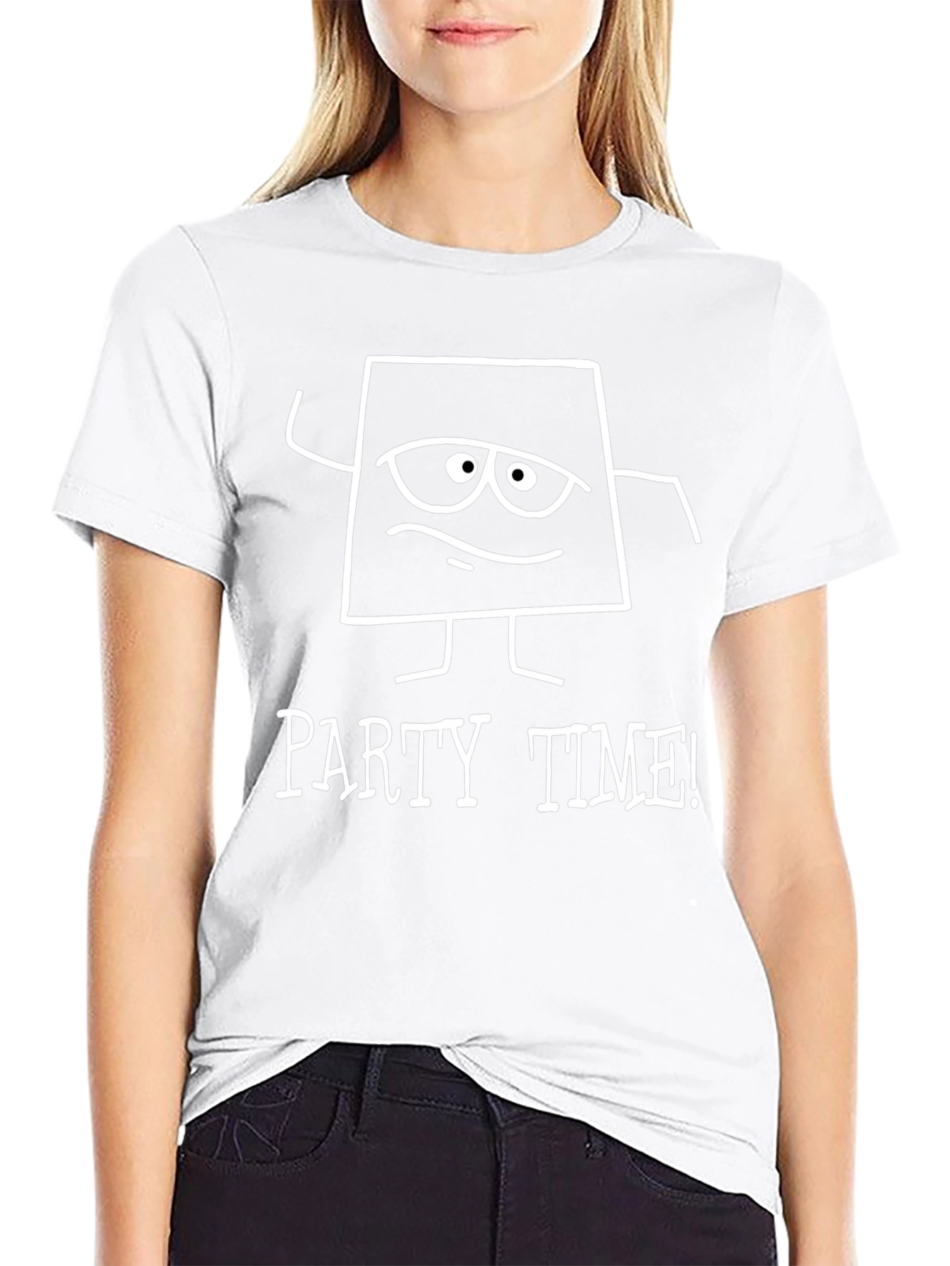 Party Time Graphic Tee - Funny Cartoon Design