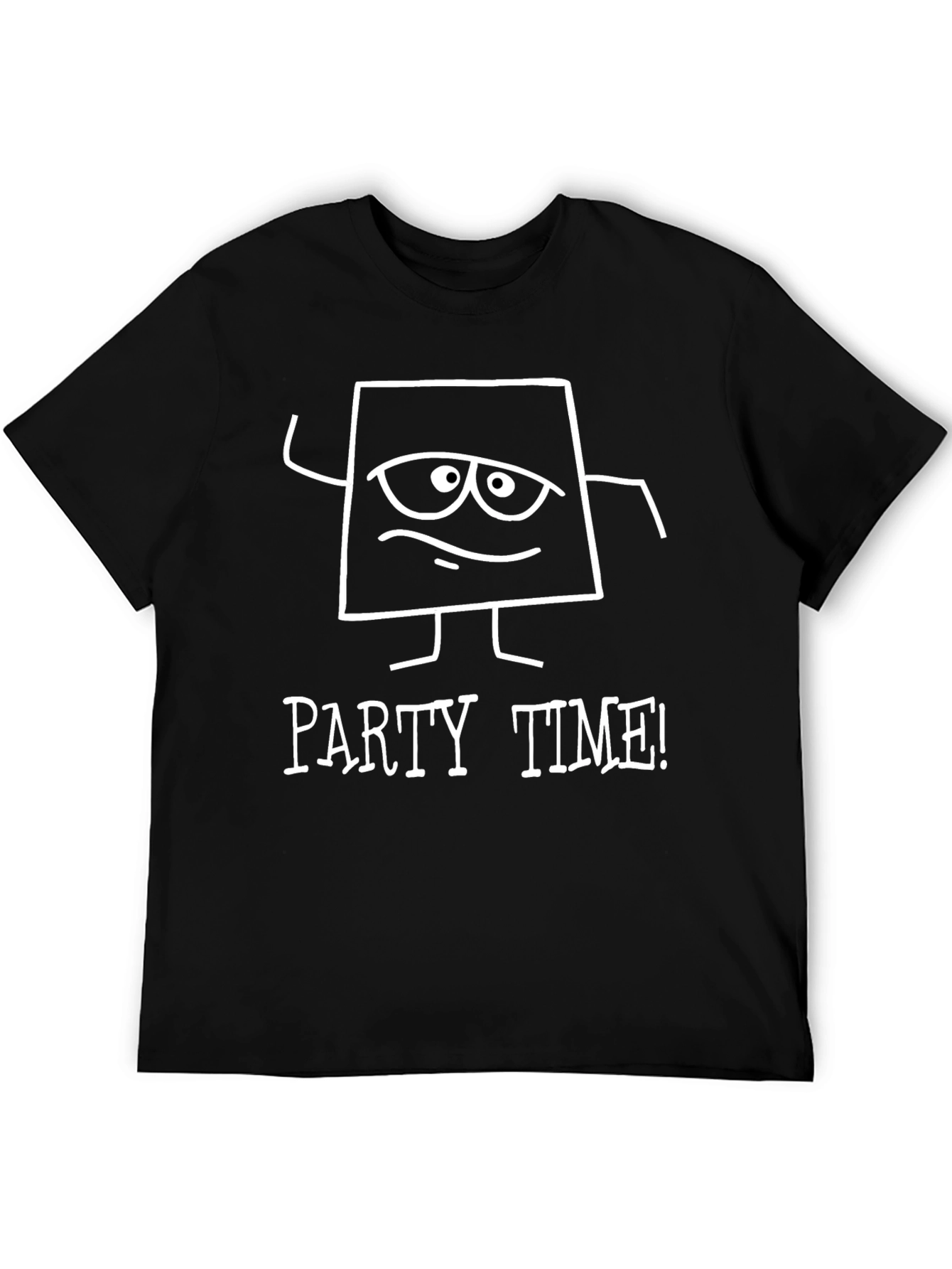 Party Time Graphic Tee - Funny Cartoon Design