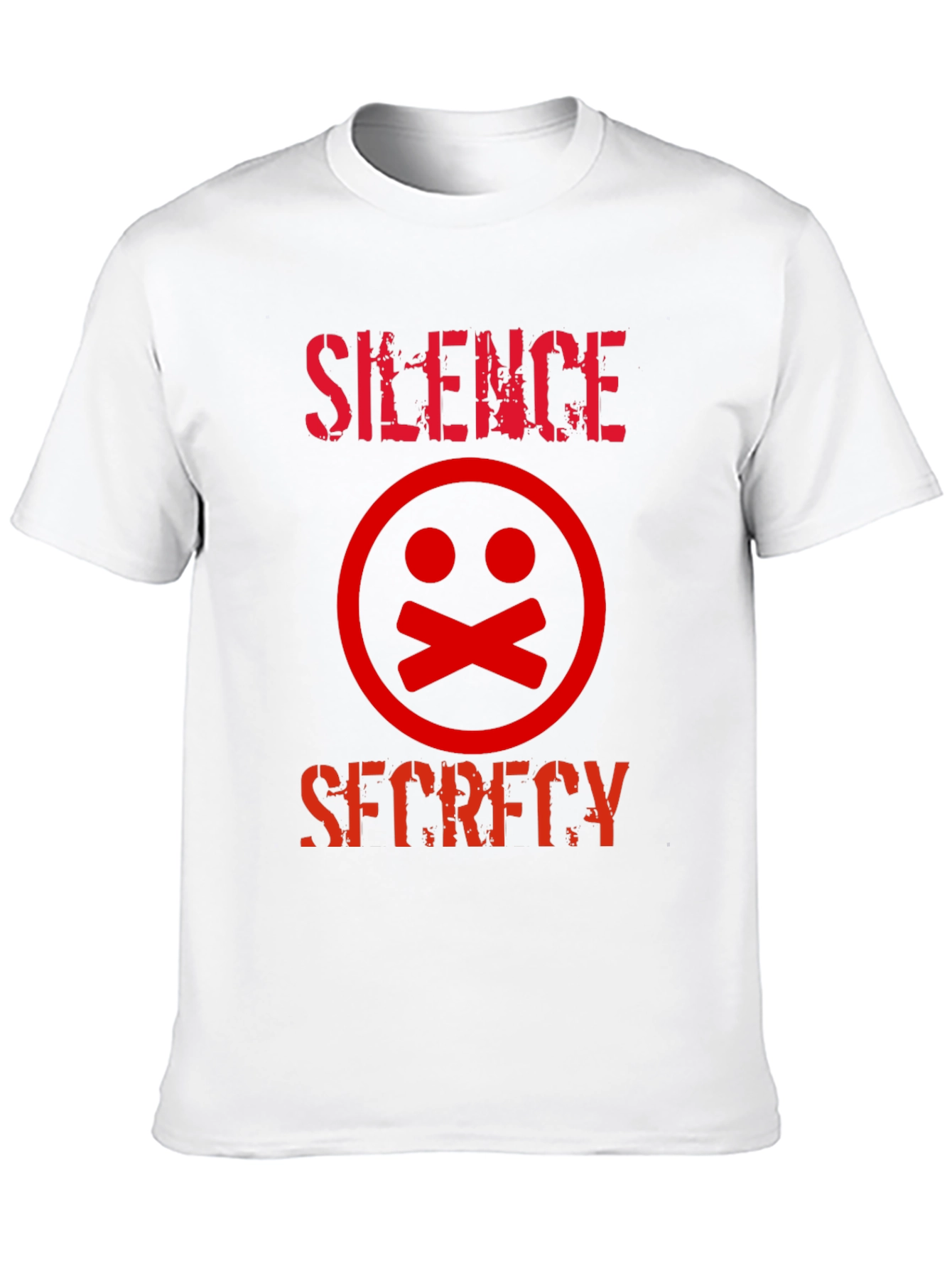 Silence Secrecy Graphic Tee - Edgy Streetwear T-Shirt