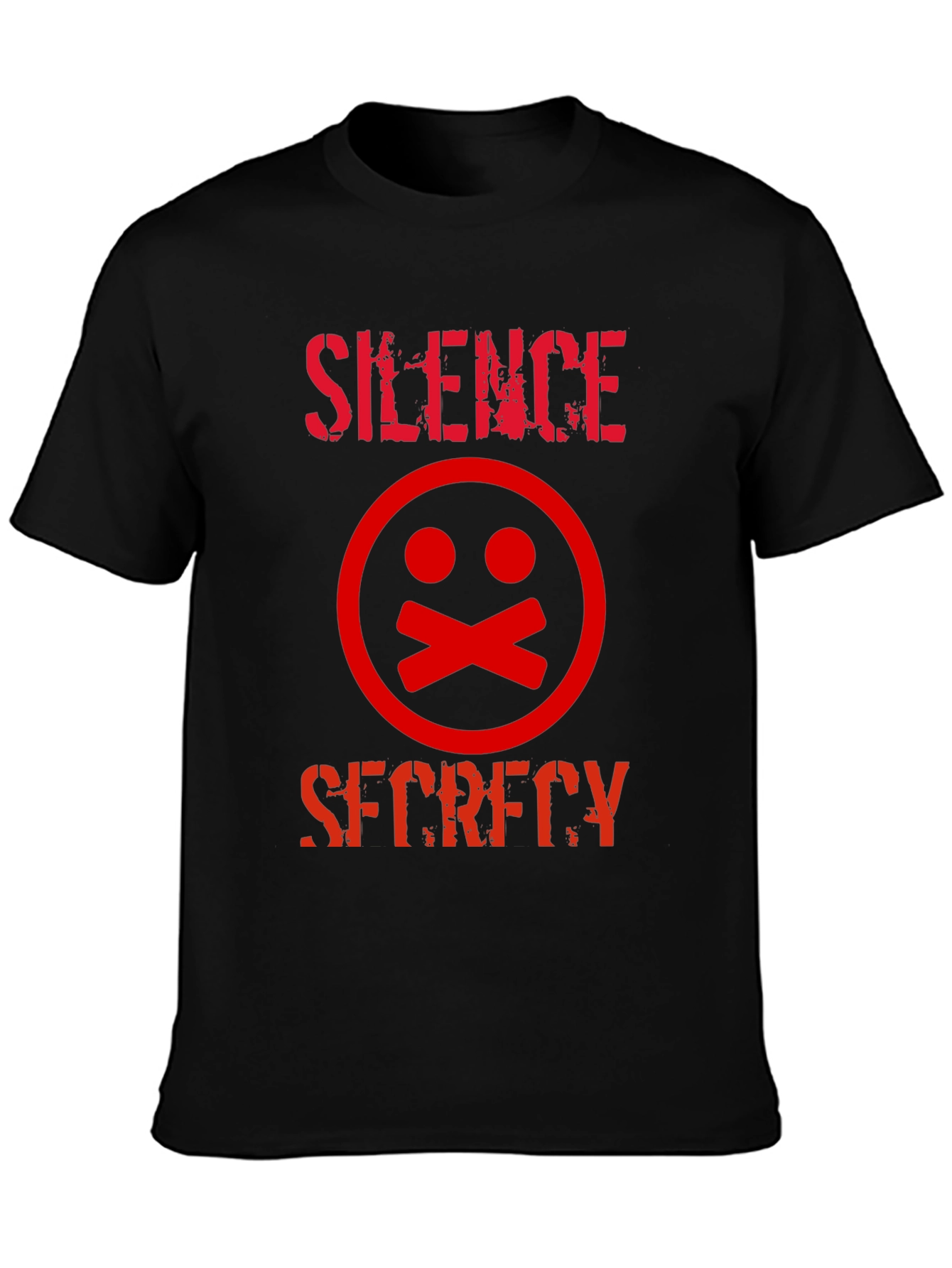 Silence Secrecy Graphic Tee - Edgy Streetwear T-Shirt