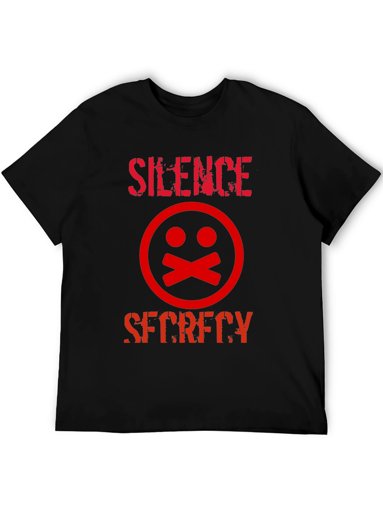 Silence Secrecy Graphic Tee - Edgy Streetwear T-Shirt