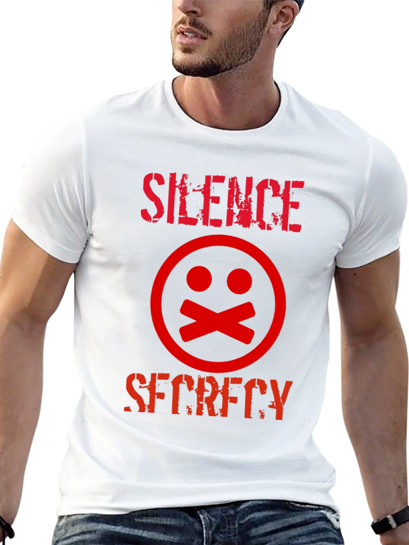 Silence Secrecy Graphic Tee - Edgy Streetwear T-Shirt