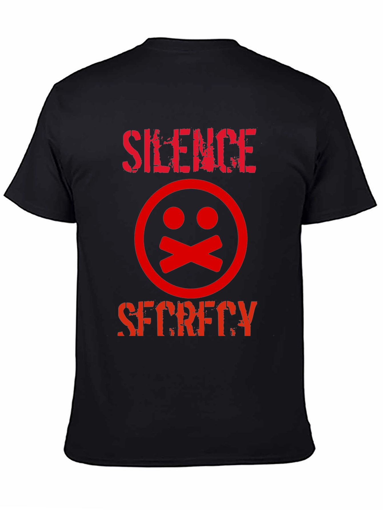 Silence Secrecy Graphic Tee - Edgy Streetwear T-Shirt