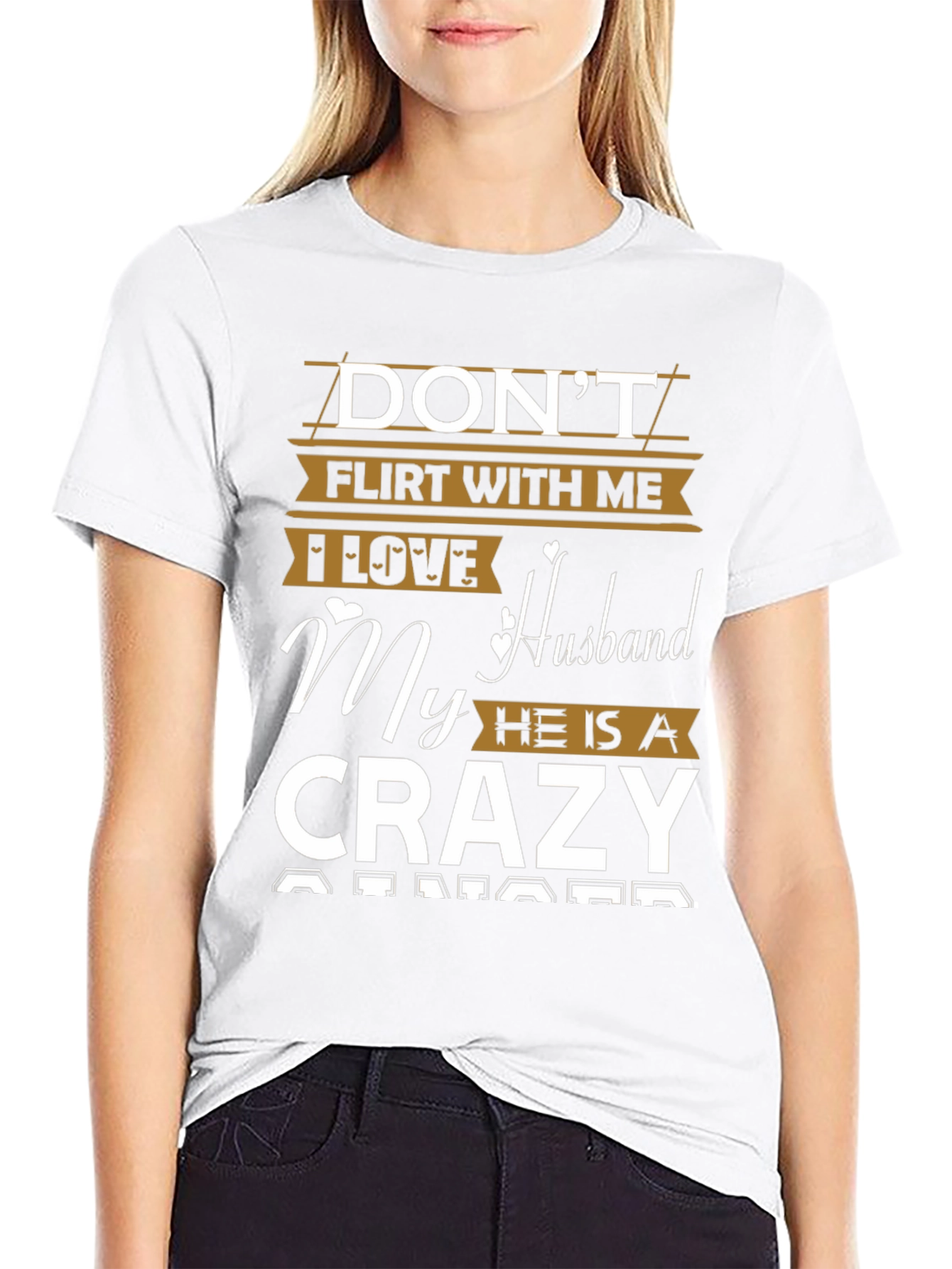 Dont Flirt With Me T-Shirt Crazy Husband Tee
