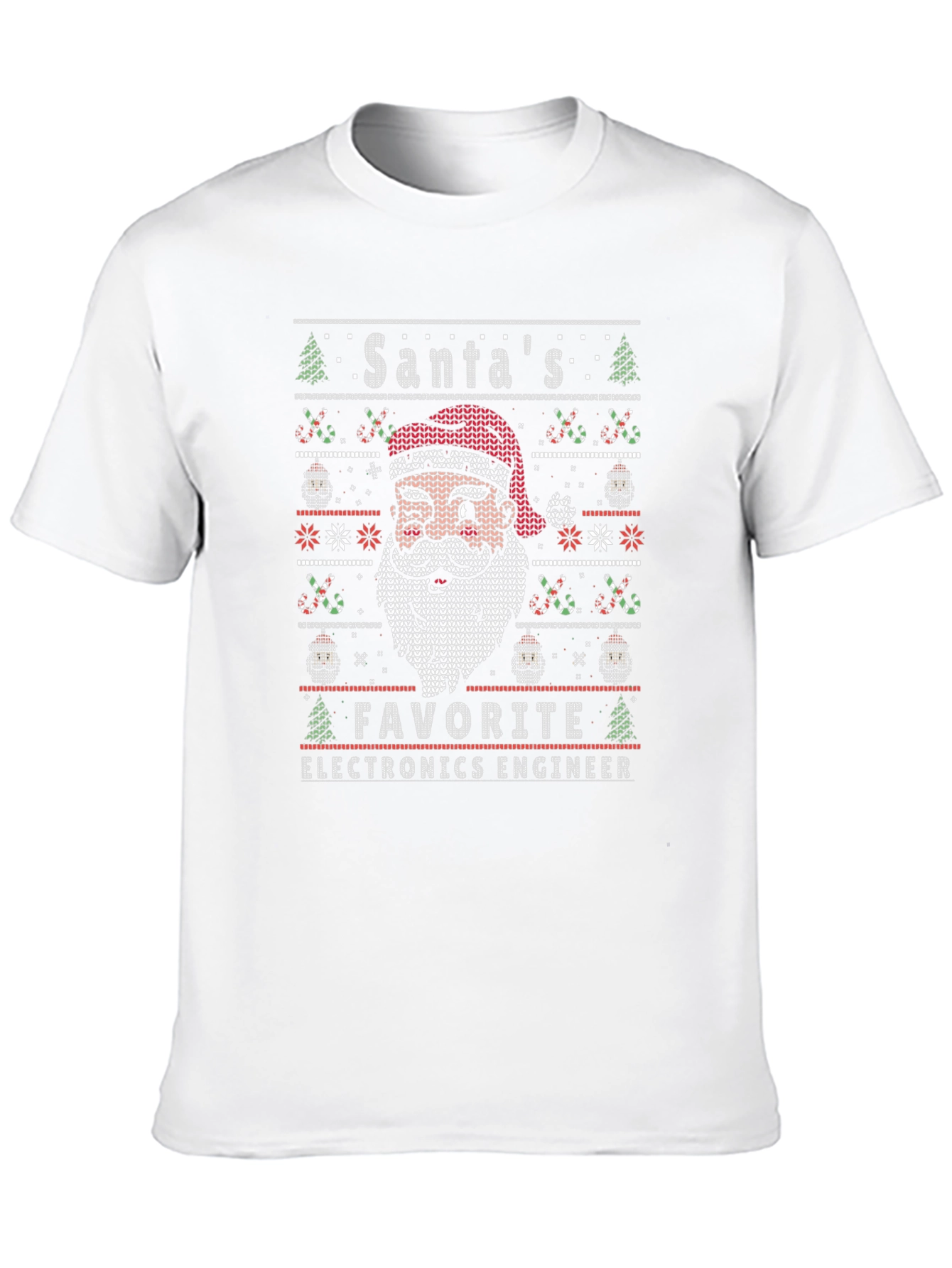 Santas Favorite Electronics Engineer Christmas T-Shirt