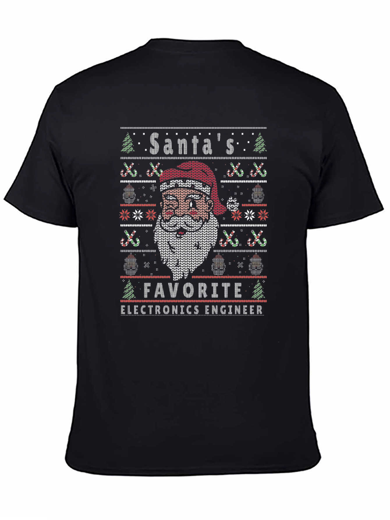 Santas Favorite Electronics Engineer Christmas T-Shirt