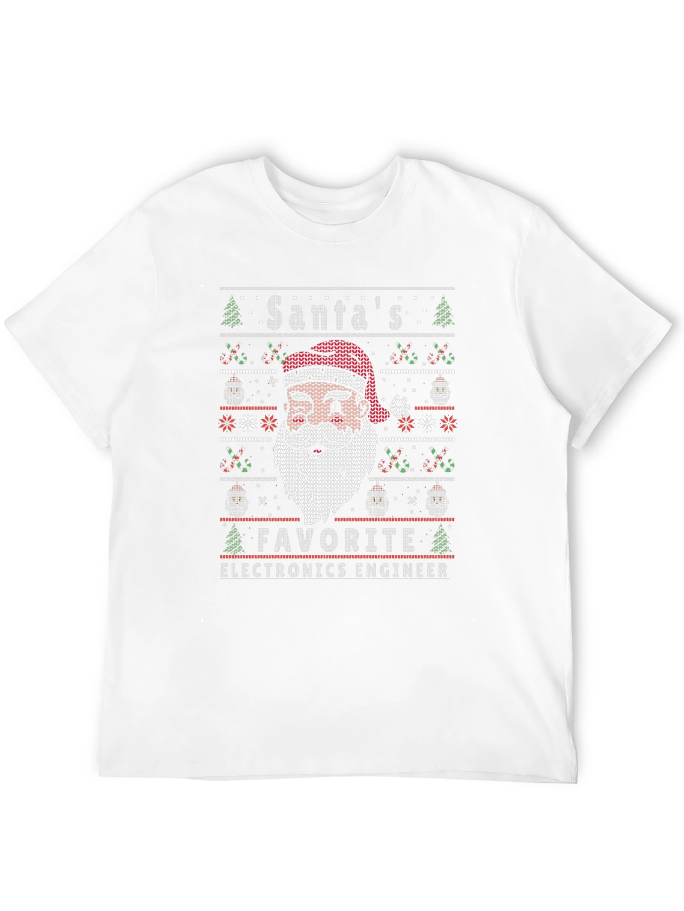 Santas Favorite Electronics Engineer Christmas T-Shirt