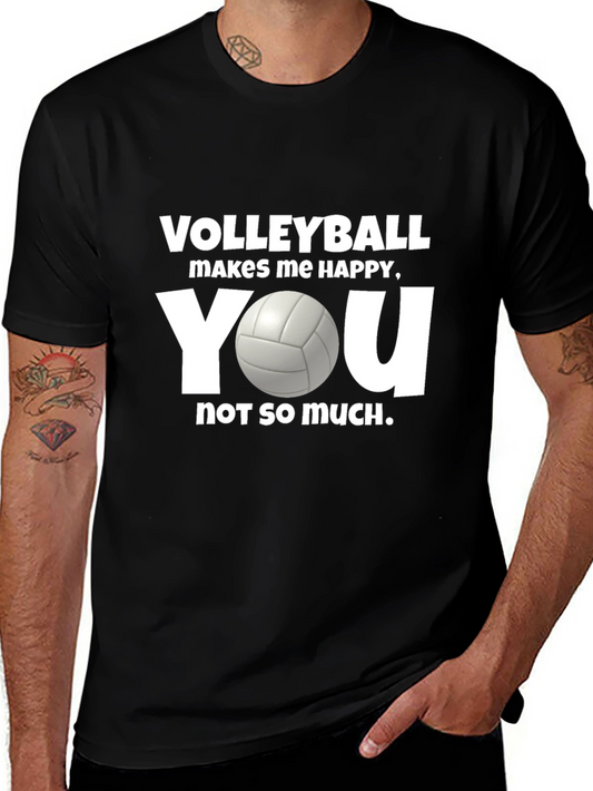 Volleyball Makes Me Happy T-Shirt