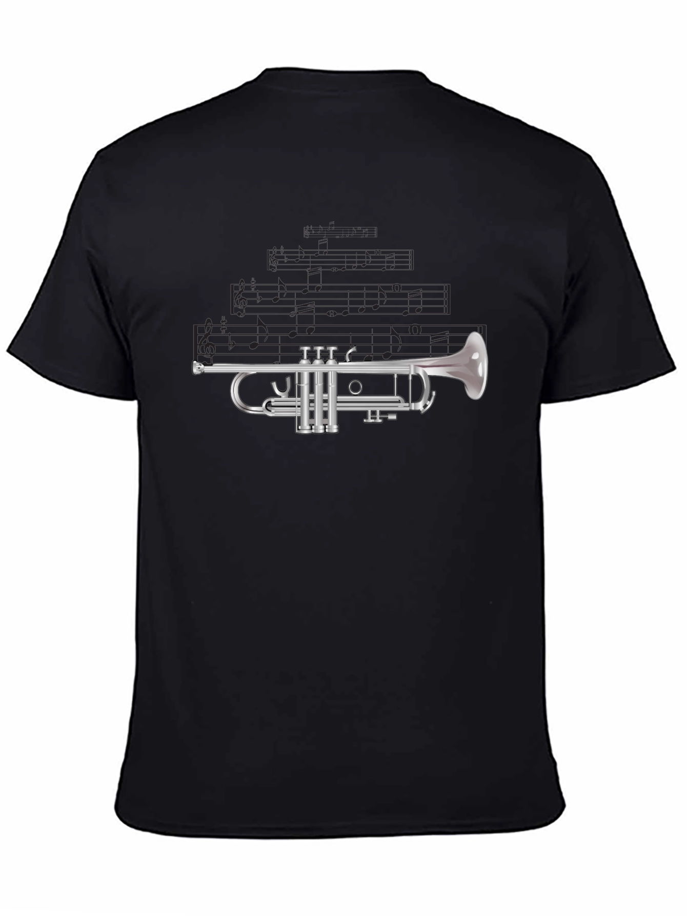 Trumpet Graphic Tee - Musical Instrument T-Shirt