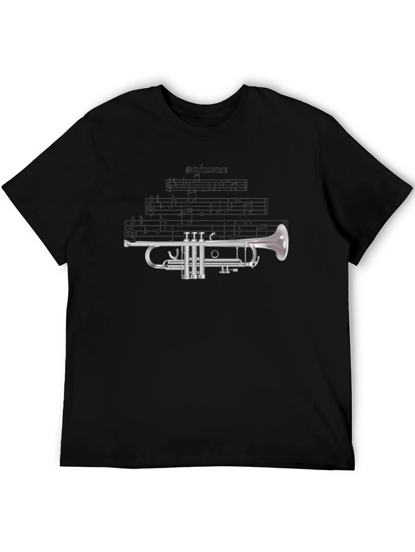 Trumpet Graphic Tee - Musical Instrument T-Shirt
