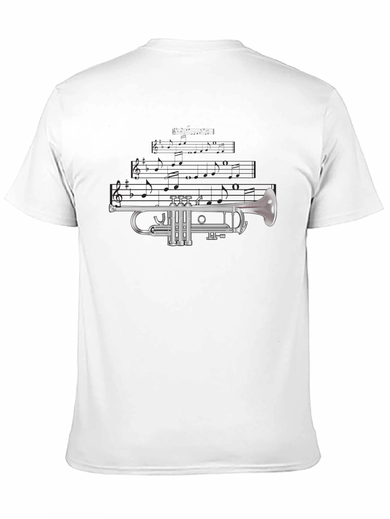 Trumpet Graphic Tee - Musical Instrument T-Shirt
