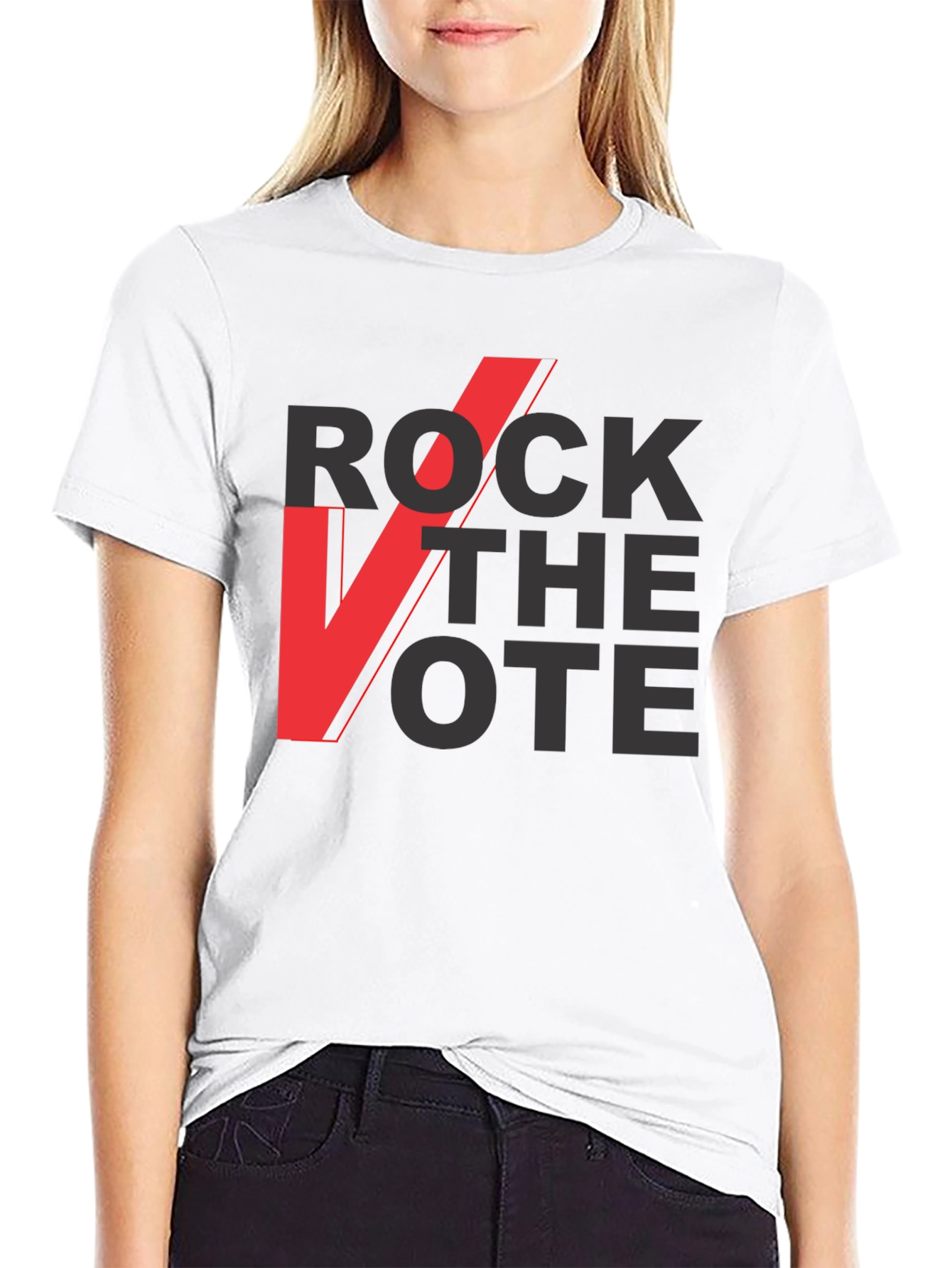 Rock the Vote Graphic Tee - Black