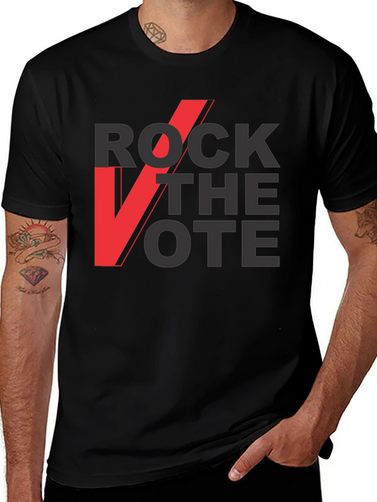 Rock the Vote Graphic Tee - Black