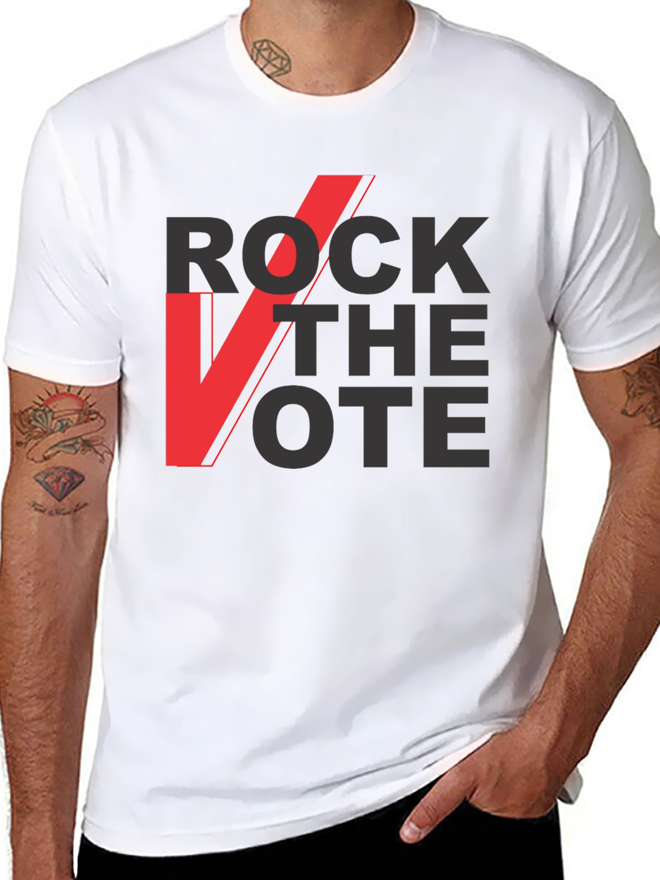 Rock the Vote Graphic Tee - Black