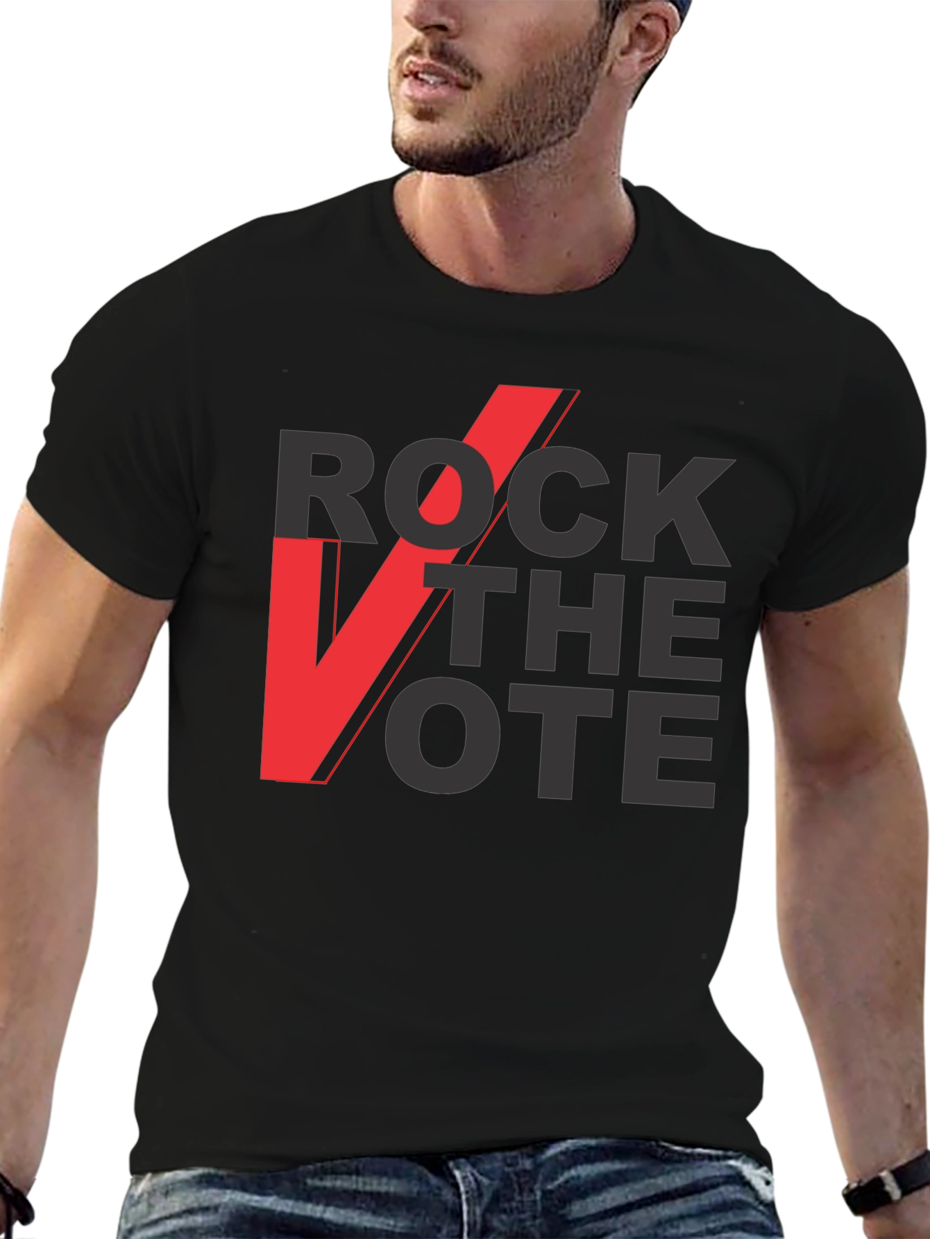 Rock the Vote Graphic Tee - Black