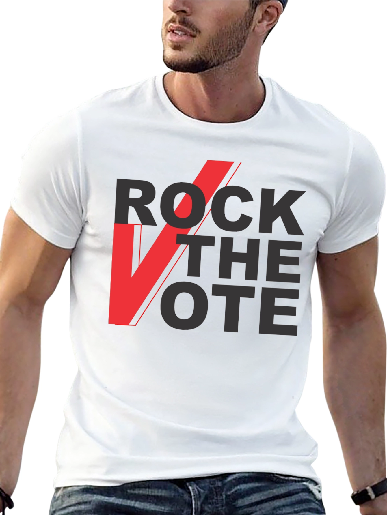 Rock the Vote Graphic Tee - Black