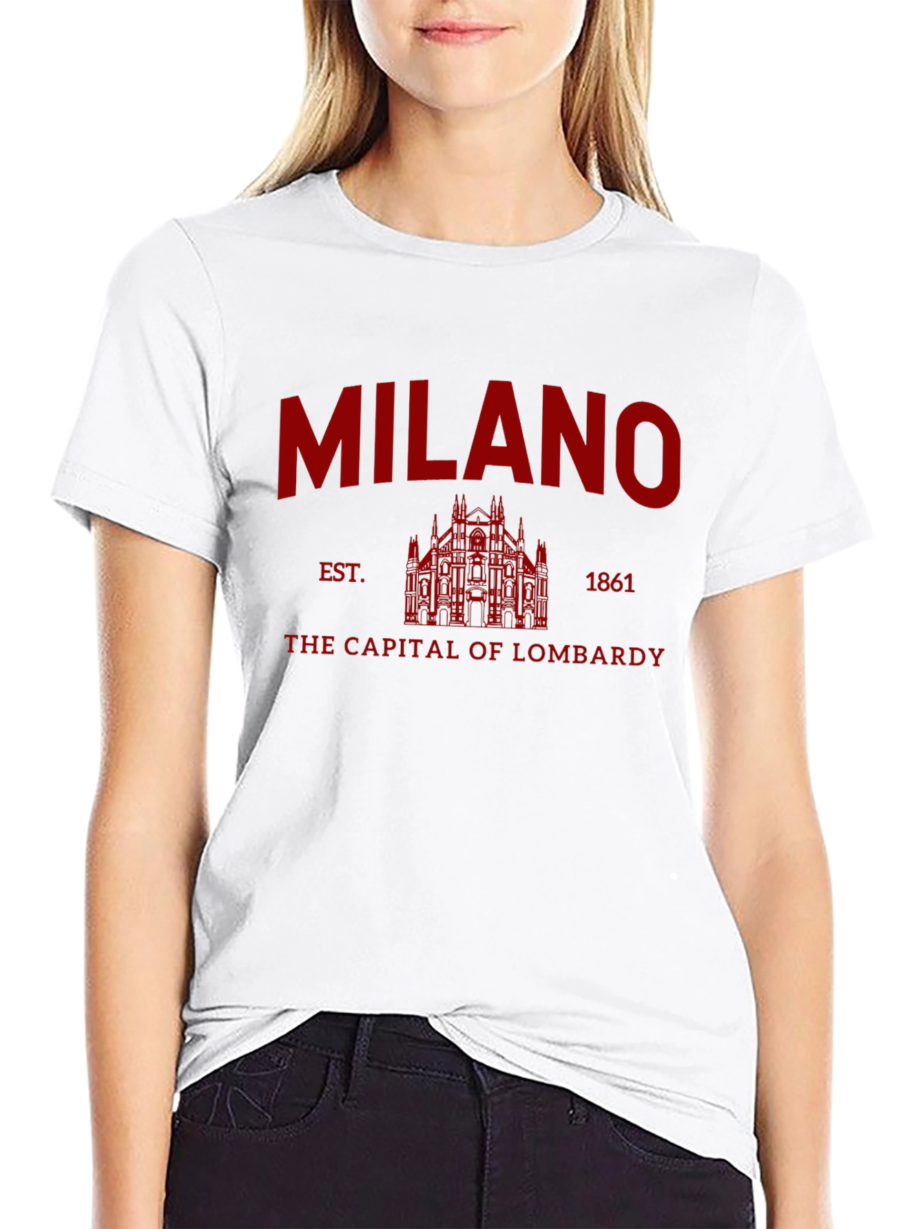 Milano Italy Landmark Graphic Tee