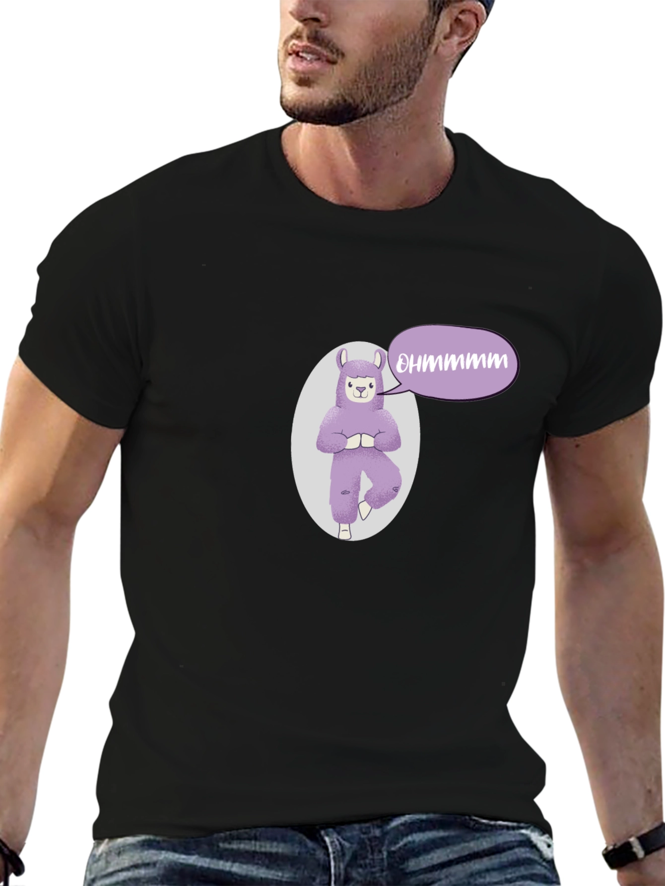 Yoga Llama T-Shirt - Ohmmmmm Meditation