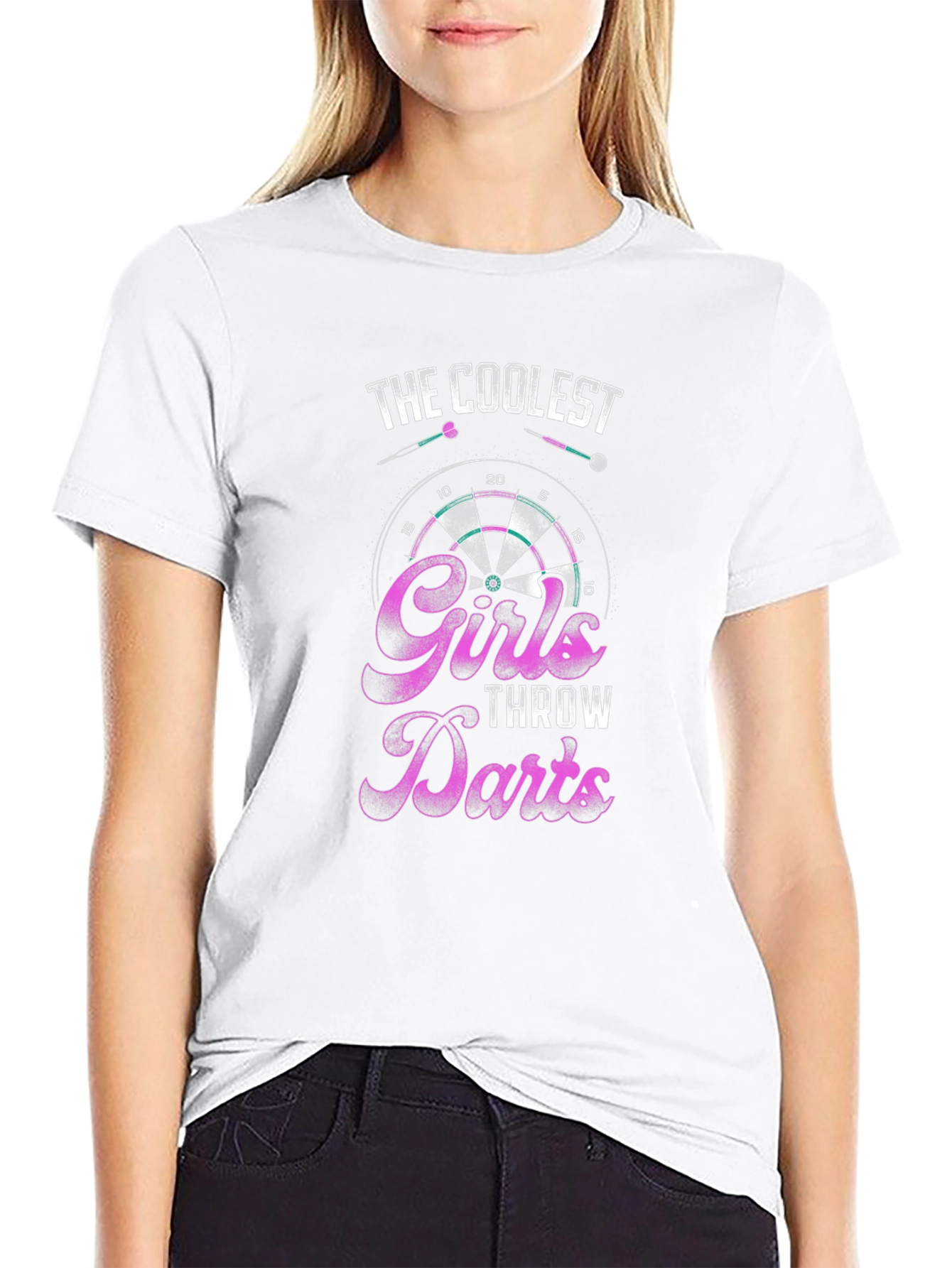 Coolest Girls Throw Darts Graphic T-Shirt