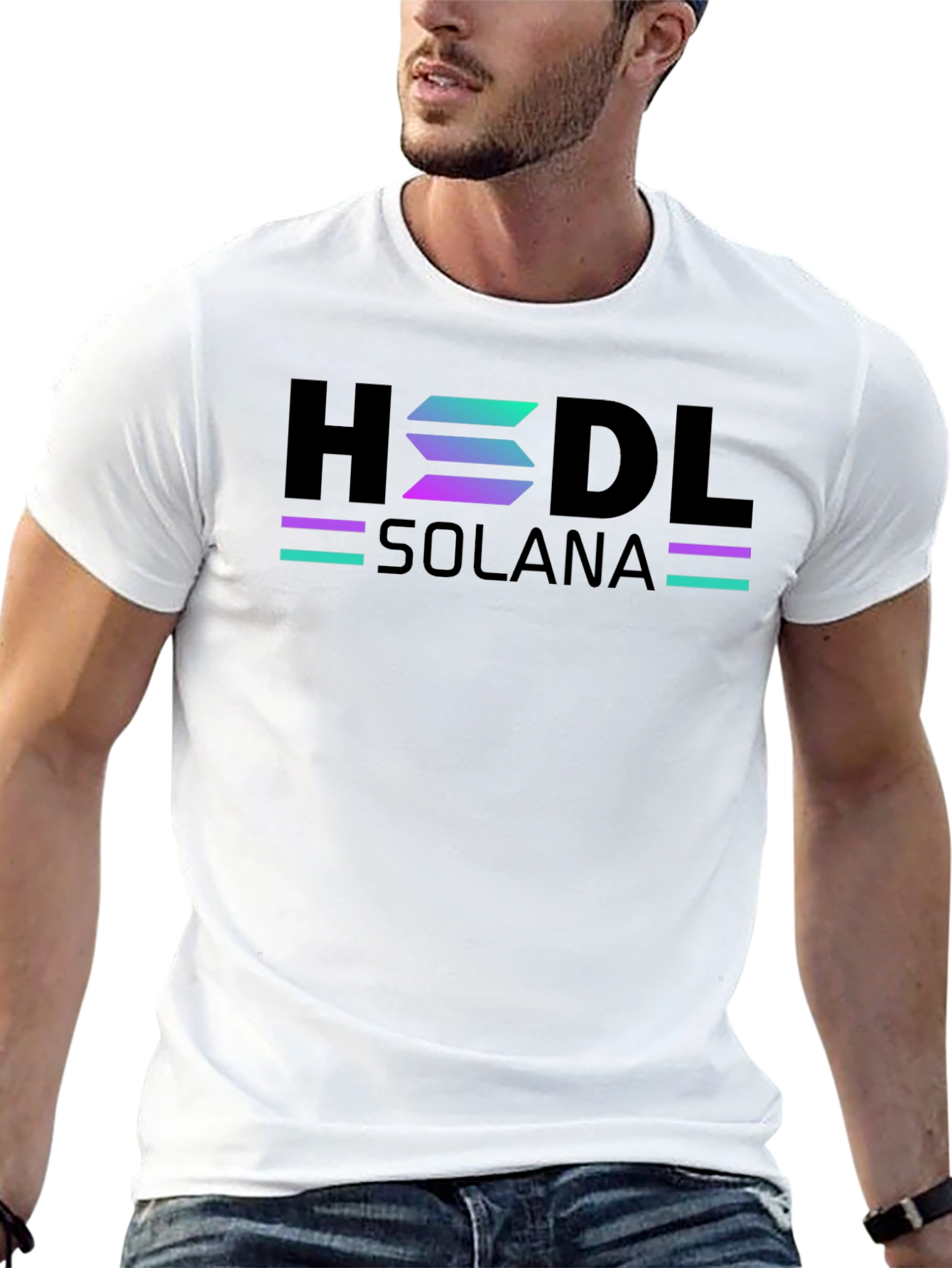 HODL Solana T-Shirt - Crypto Enthusiast Apparel