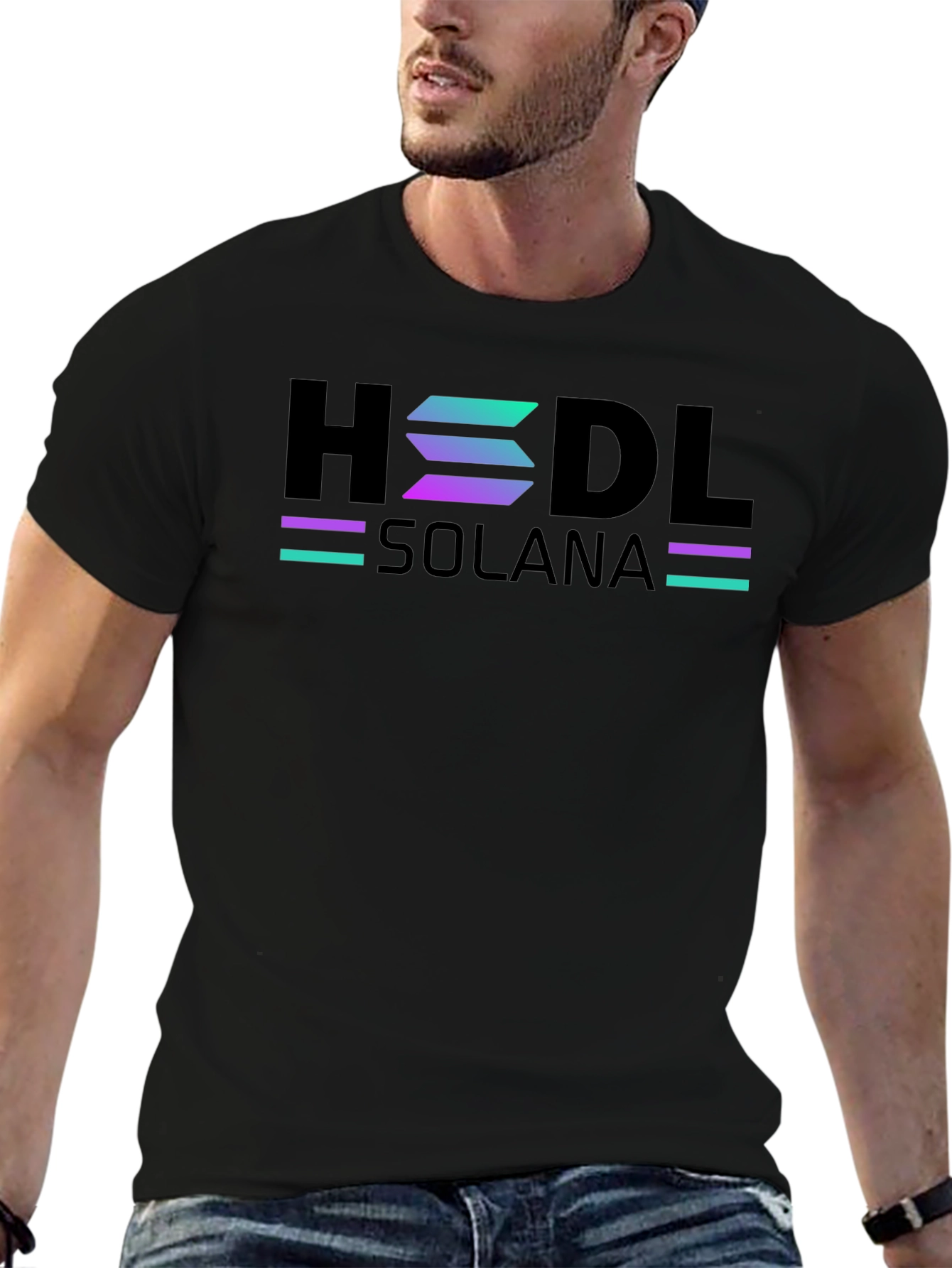 HODL Solana T-Shirt - Crypto Enthusiast Apparel