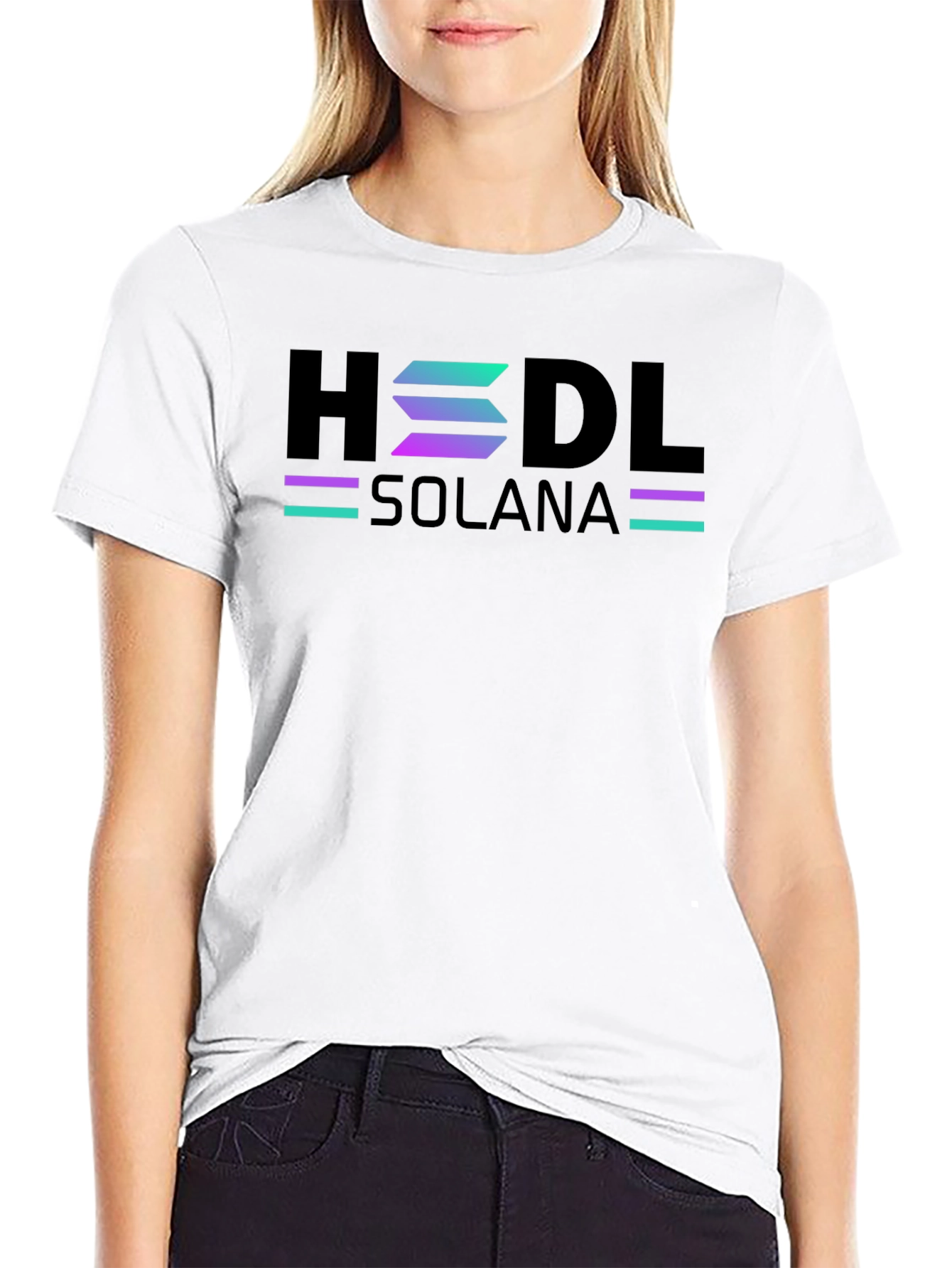 HODL Solana T-Shirt - Crypto Enthusiast Apparel