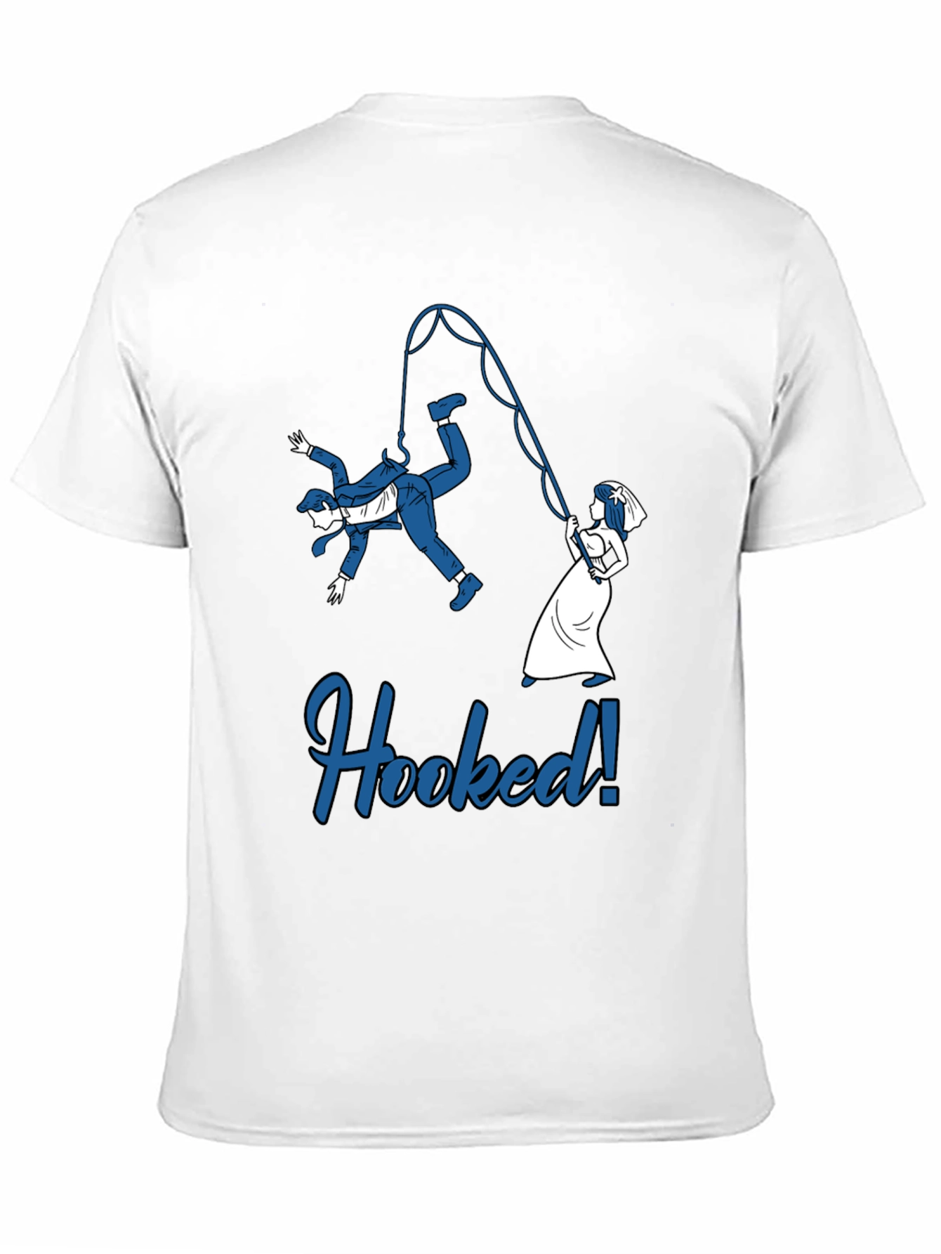 Funny Hooked Groom Graphic T-Shirt
