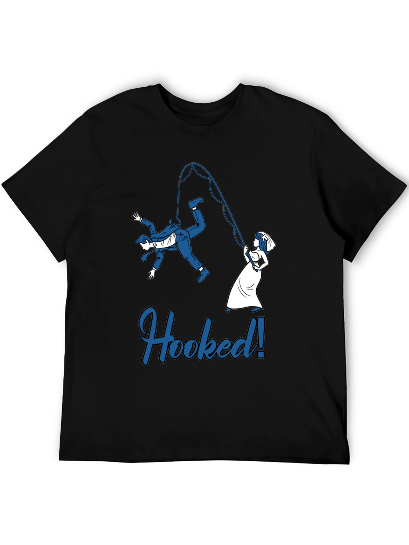 Funny Hooked Groom Graphic T-Shirt