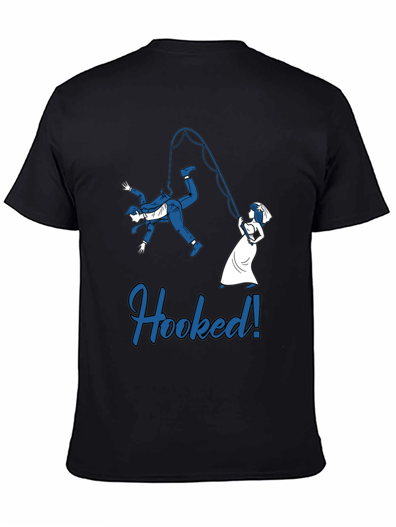 Funny Hooked Groom Graphic T-Shirt