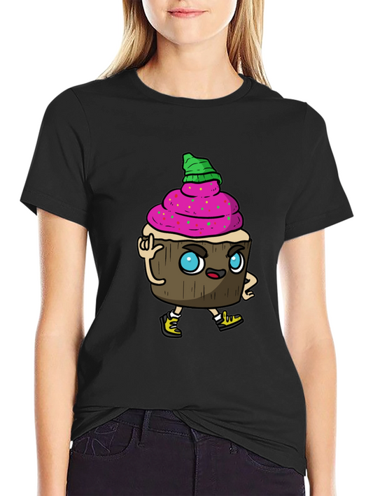 Funky Cupcake Graphic T-Shirt