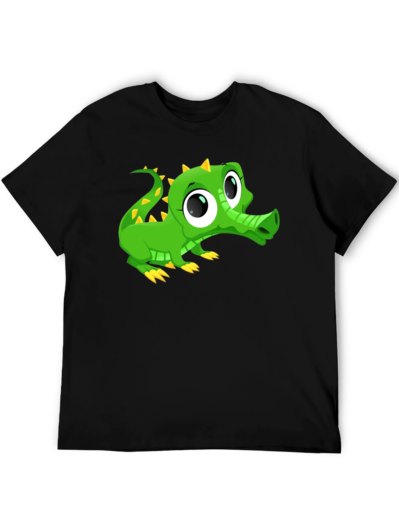 Cute Cartoon Alligator Graphic T-Shirt