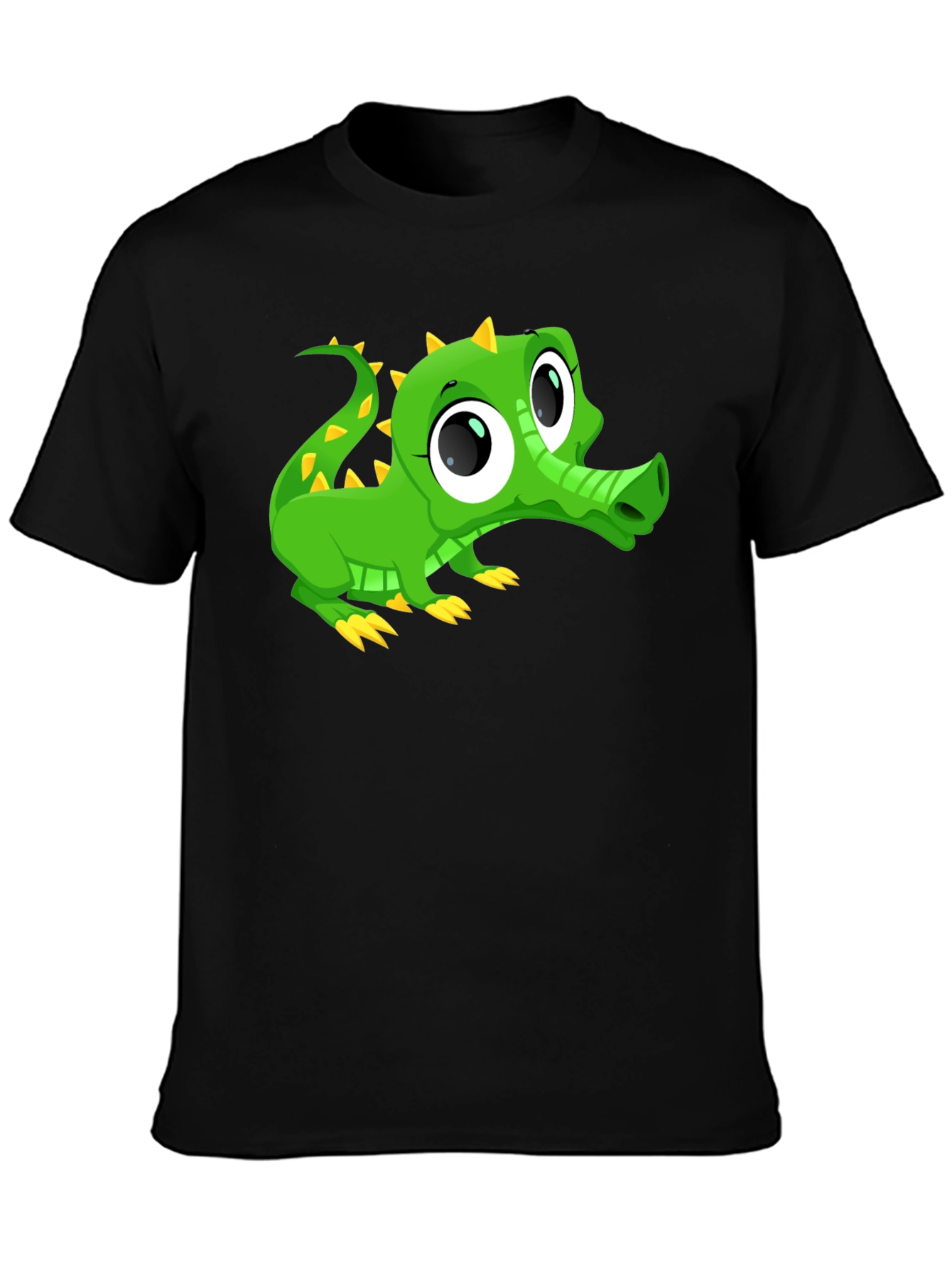 Cute Cartoon Alligator Graphic T-Shirt