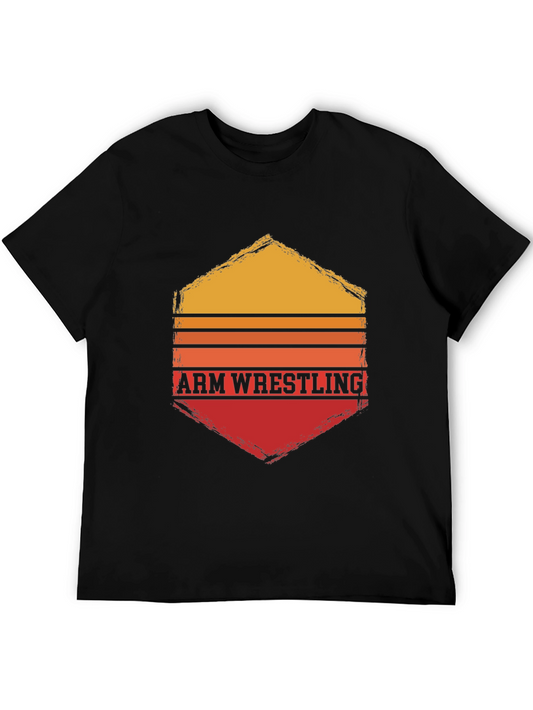Arm Wrestling Retro Graphic T-Shirt