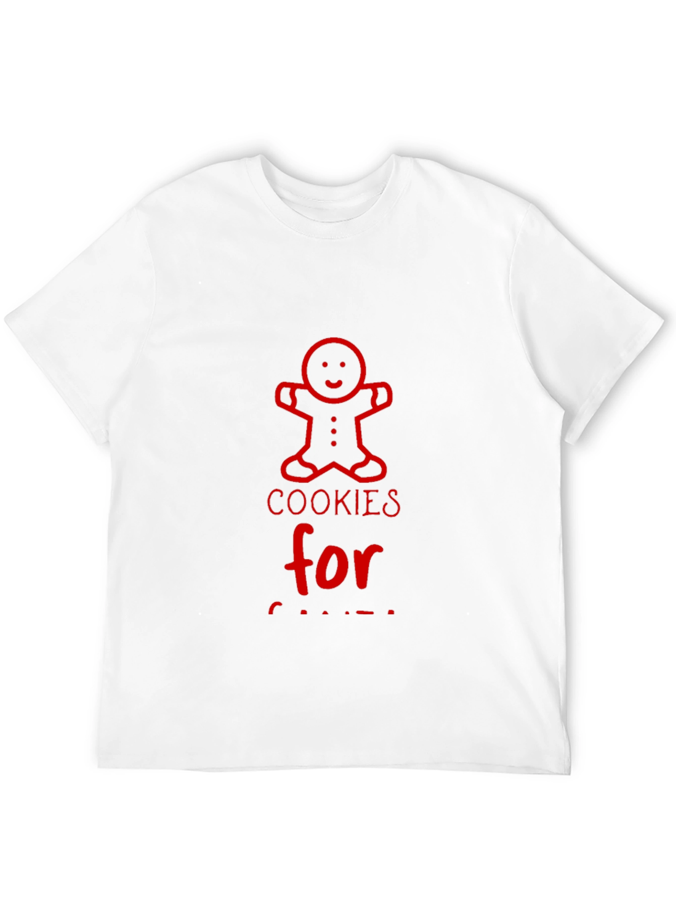 Cookies for Santa Red Graphic T-Shirt