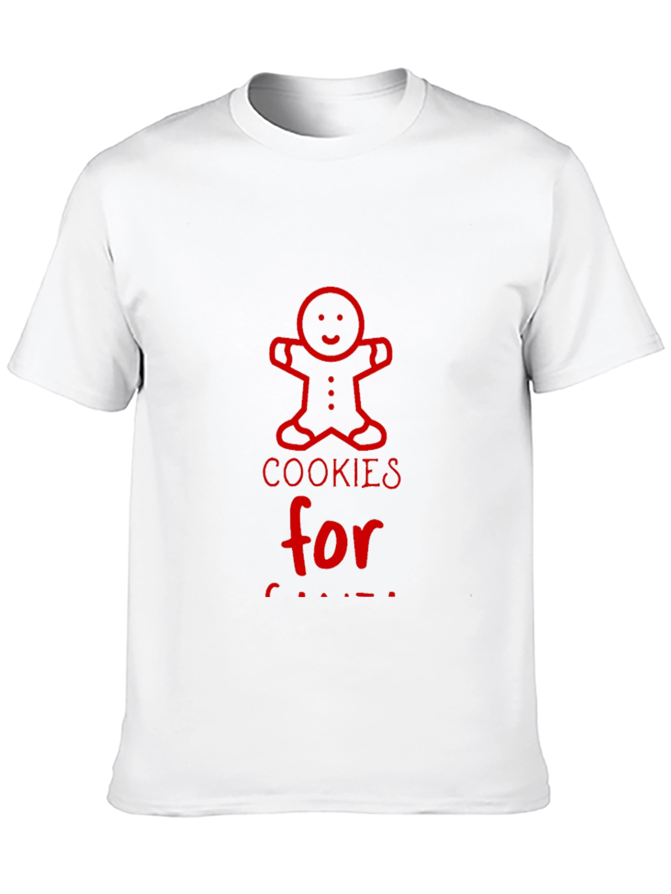 Cookies for Santa Red Graphic T-Shirt