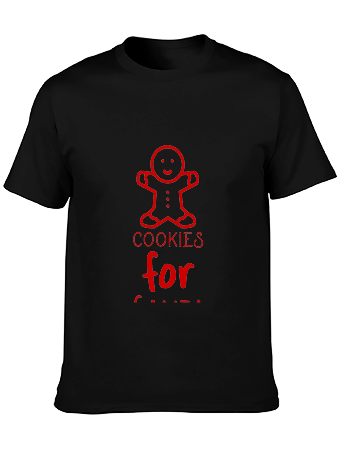 Cookies for Santa Red Graphic T-Shirt