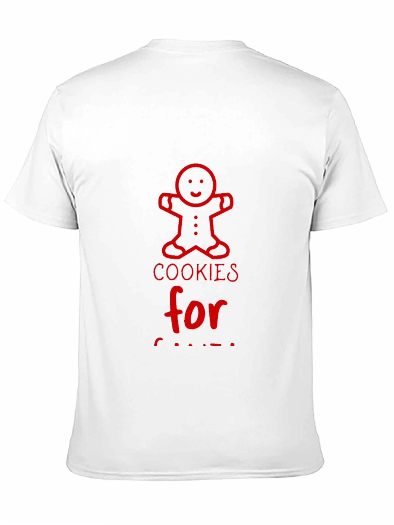 Cookies for Santa Red Graphic T-Shirt