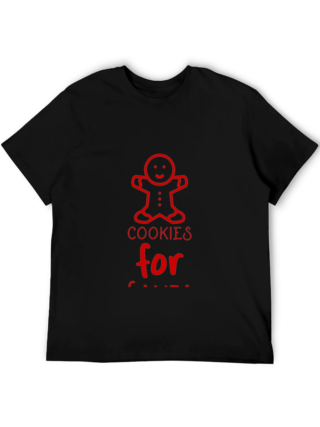 Cookies for Santa Red Graphic T-Shirt