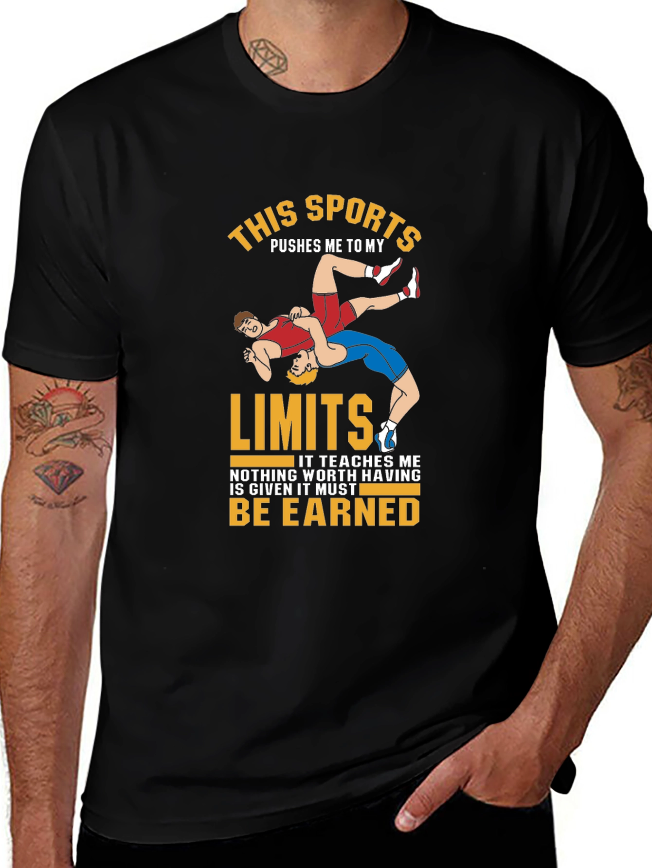 Wrestling Limits T-Shirt - Sports Tee