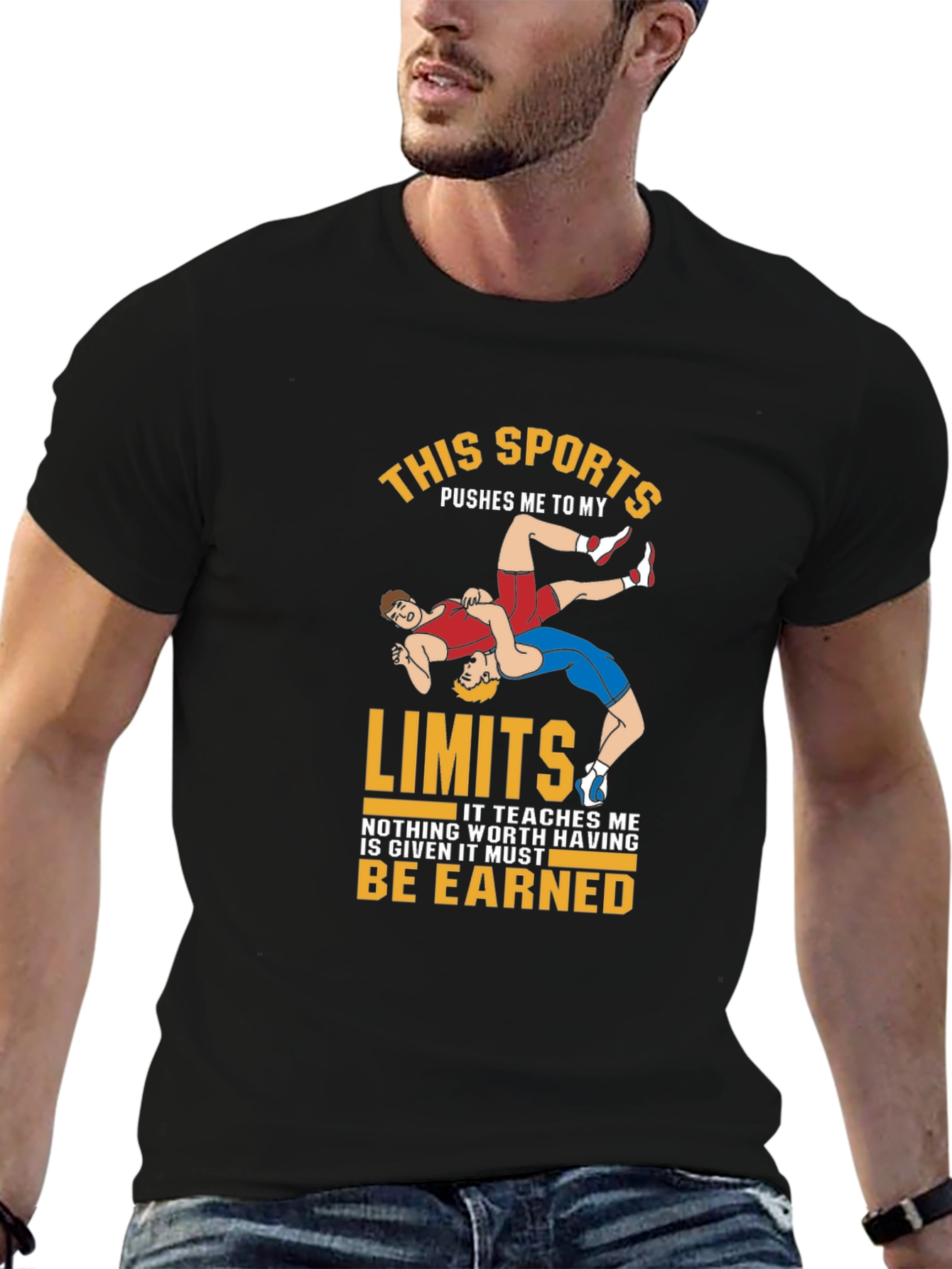 Wrestling Limits T-Shirt - Sports Tee
