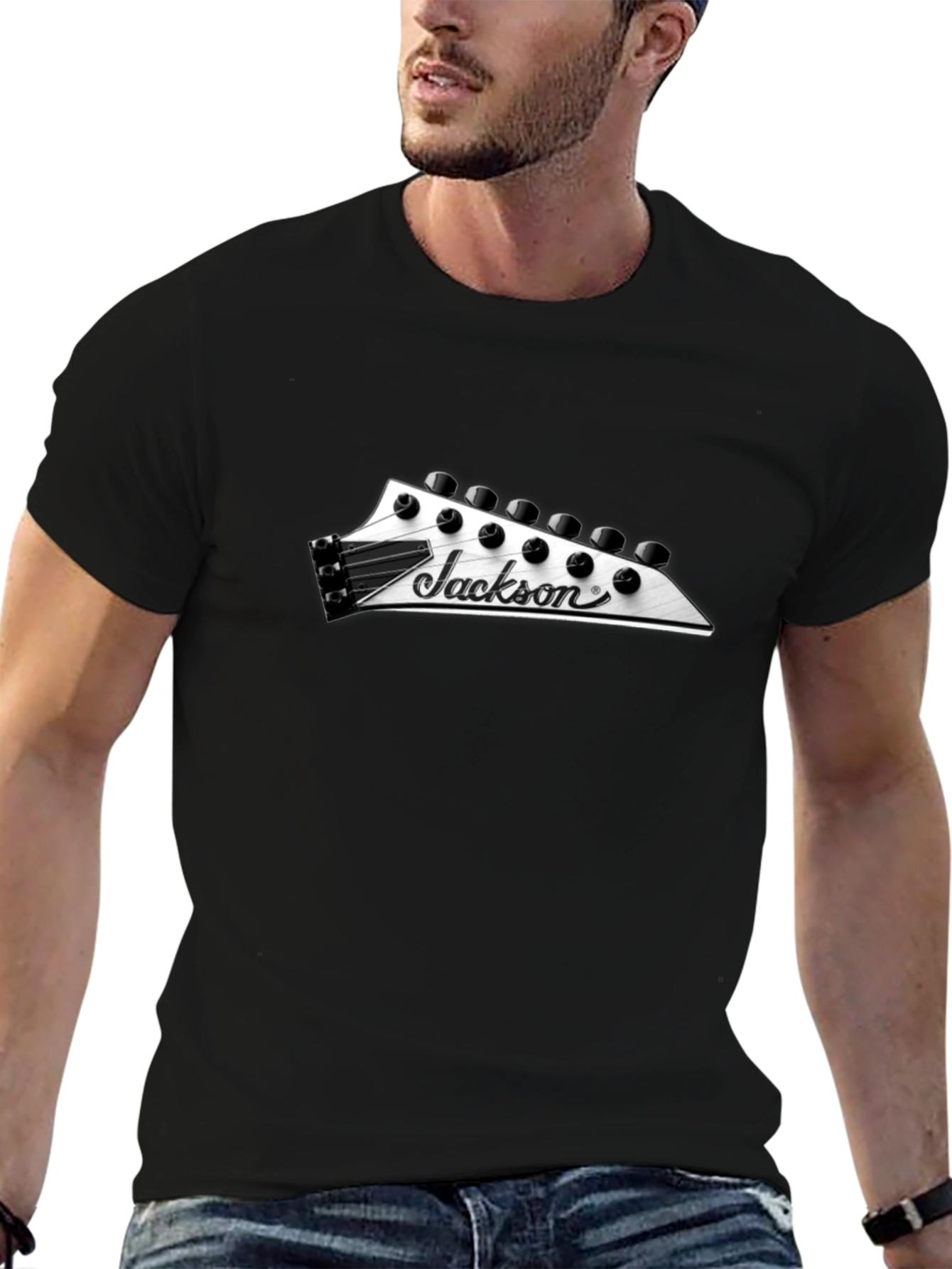 Jackson Guitar Headstock T-Shirt - Black