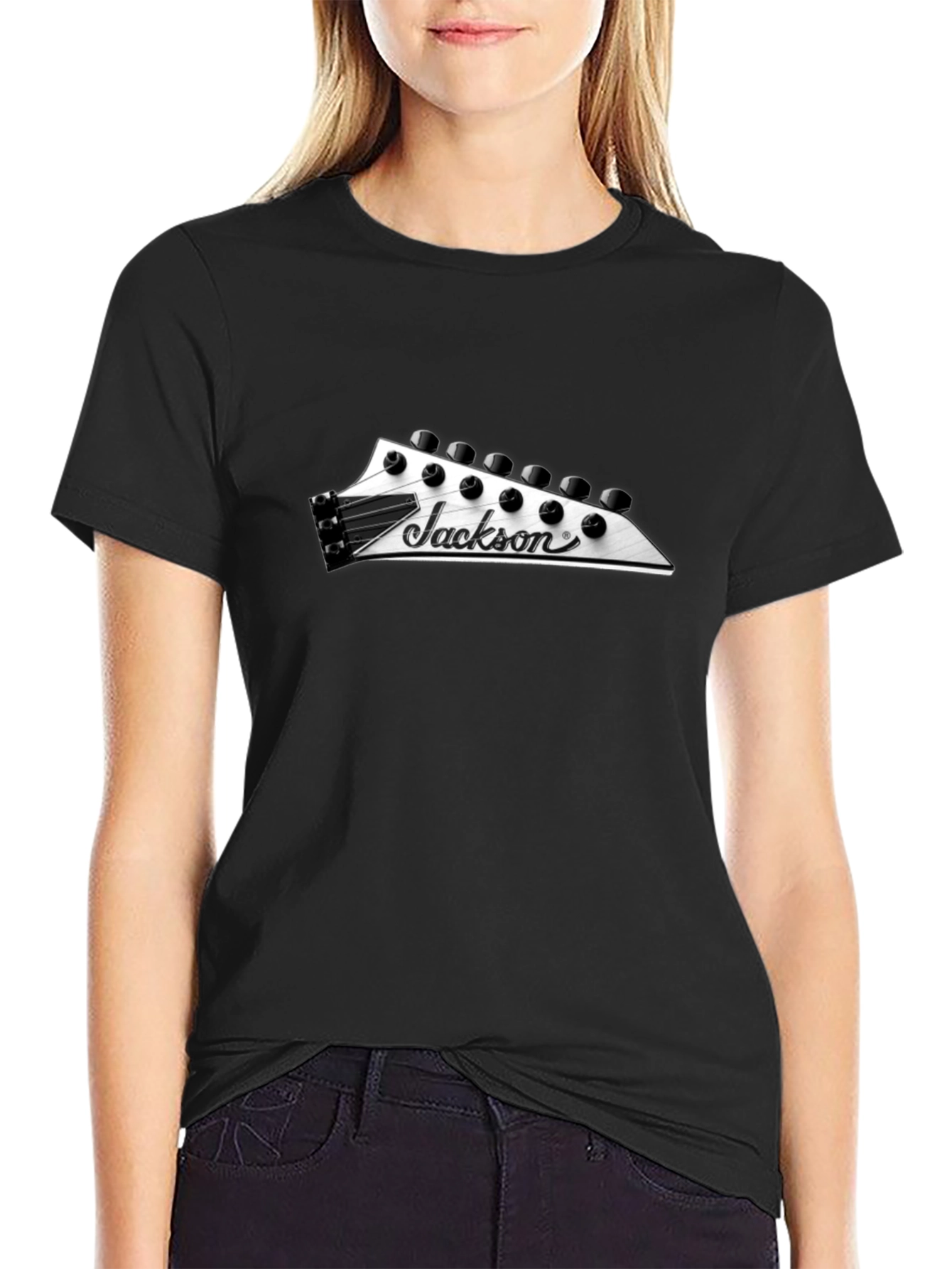Jackson Guitar Headstock T-Shirt - Black
