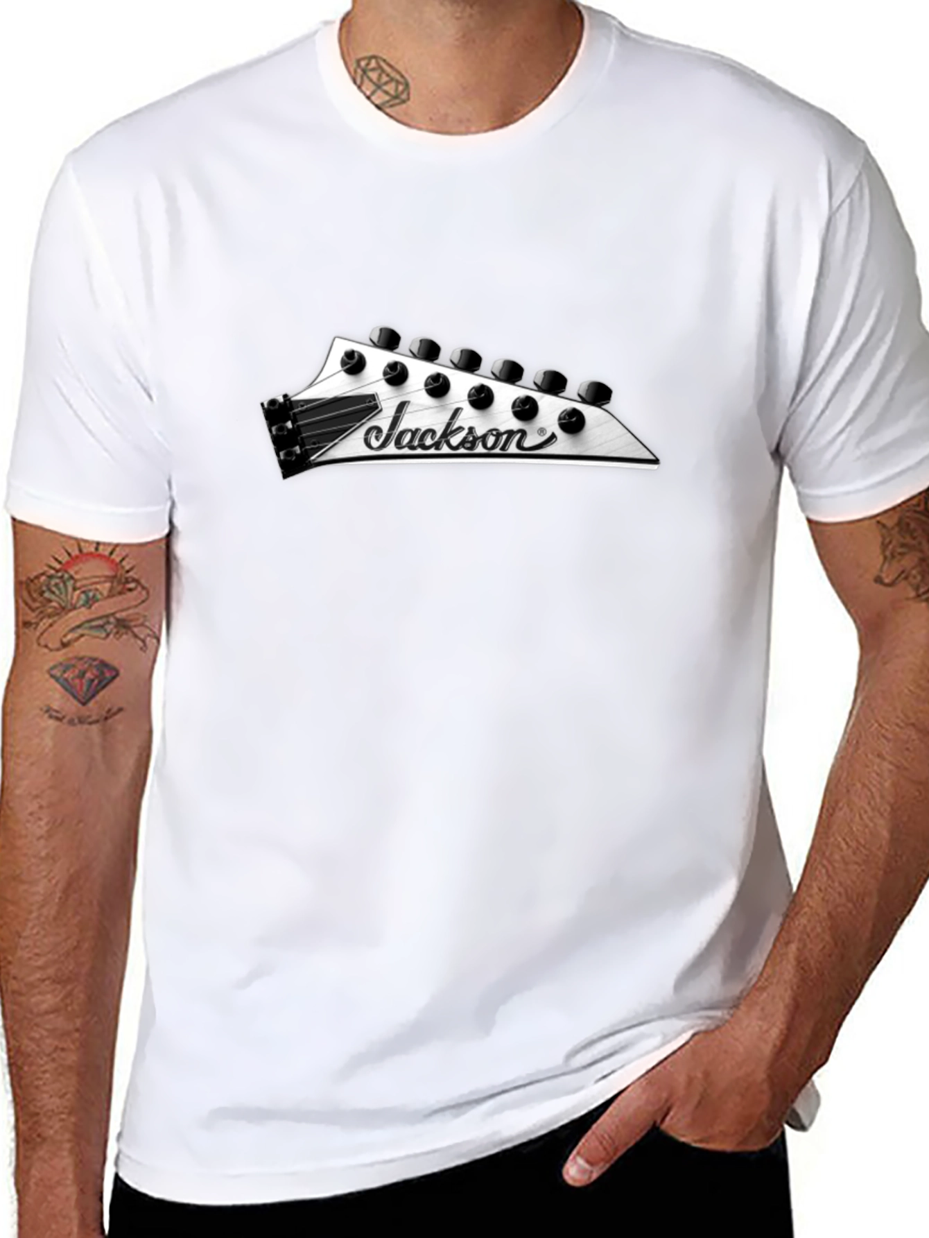 Jackson Guitar Headstock T-Shirt - Black