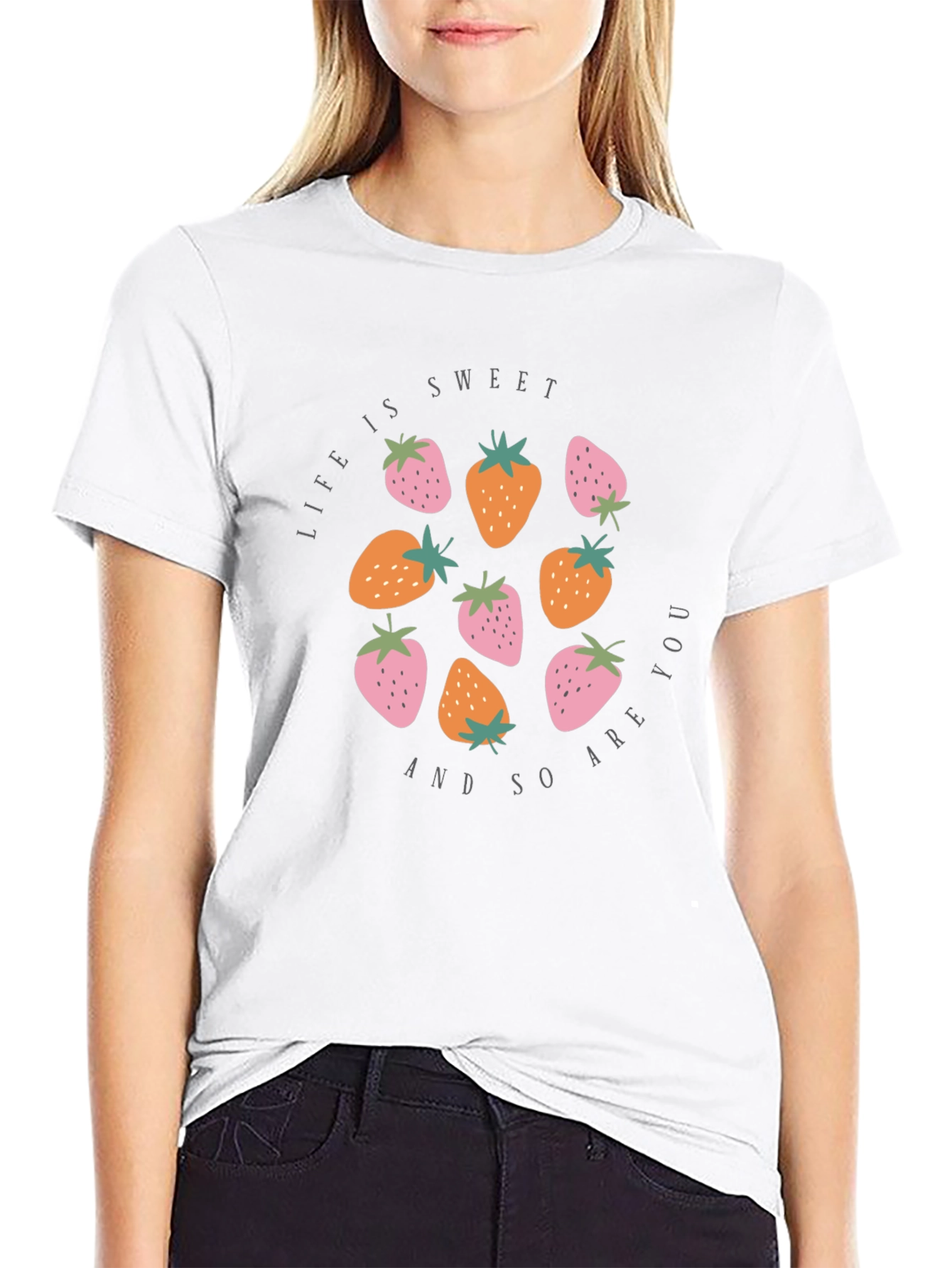 Strawberry Life Sweet Graphic Tee