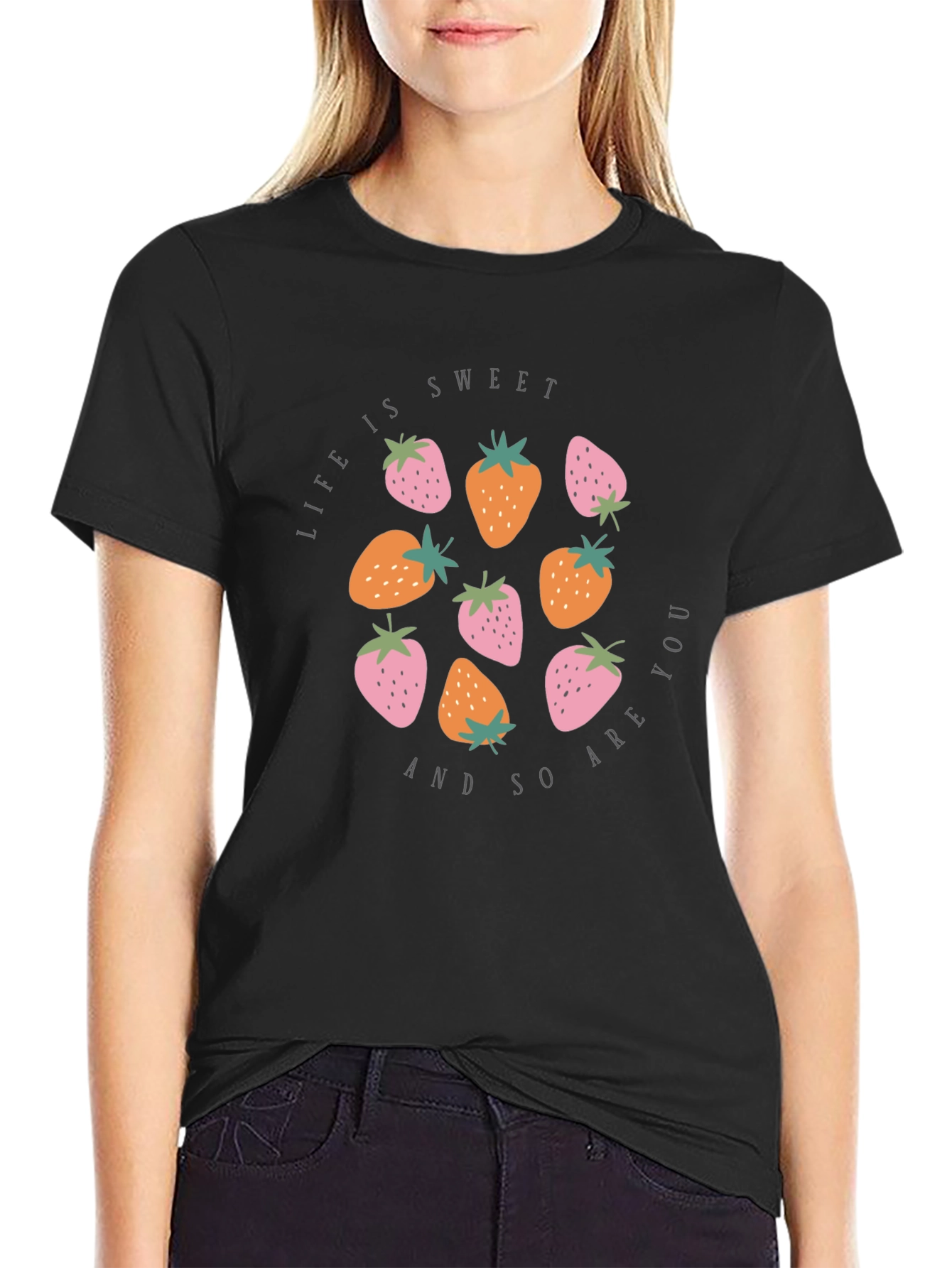 Strawberry Life Sweet Graphic Tee