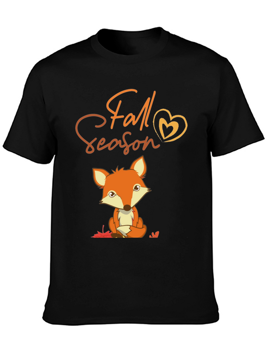 Fall Season Fox Graphic Tee