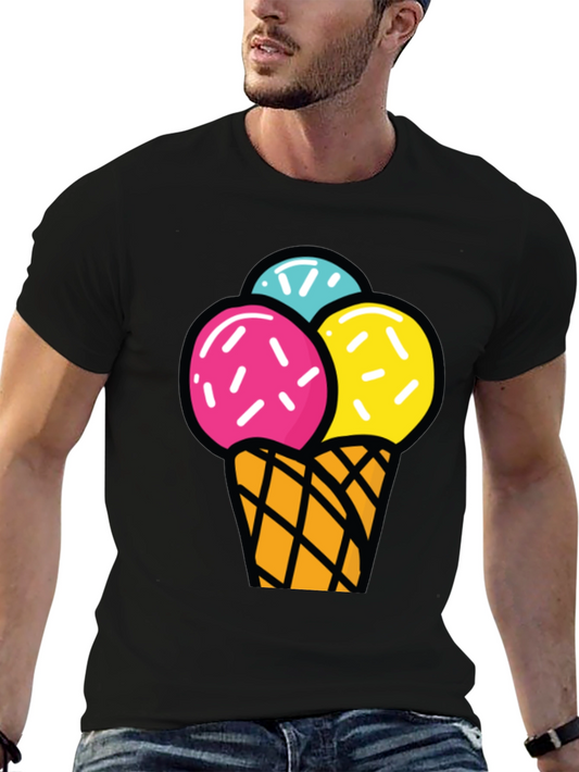 Ice Cream Graphic T-Shirt - Fun Summer Style