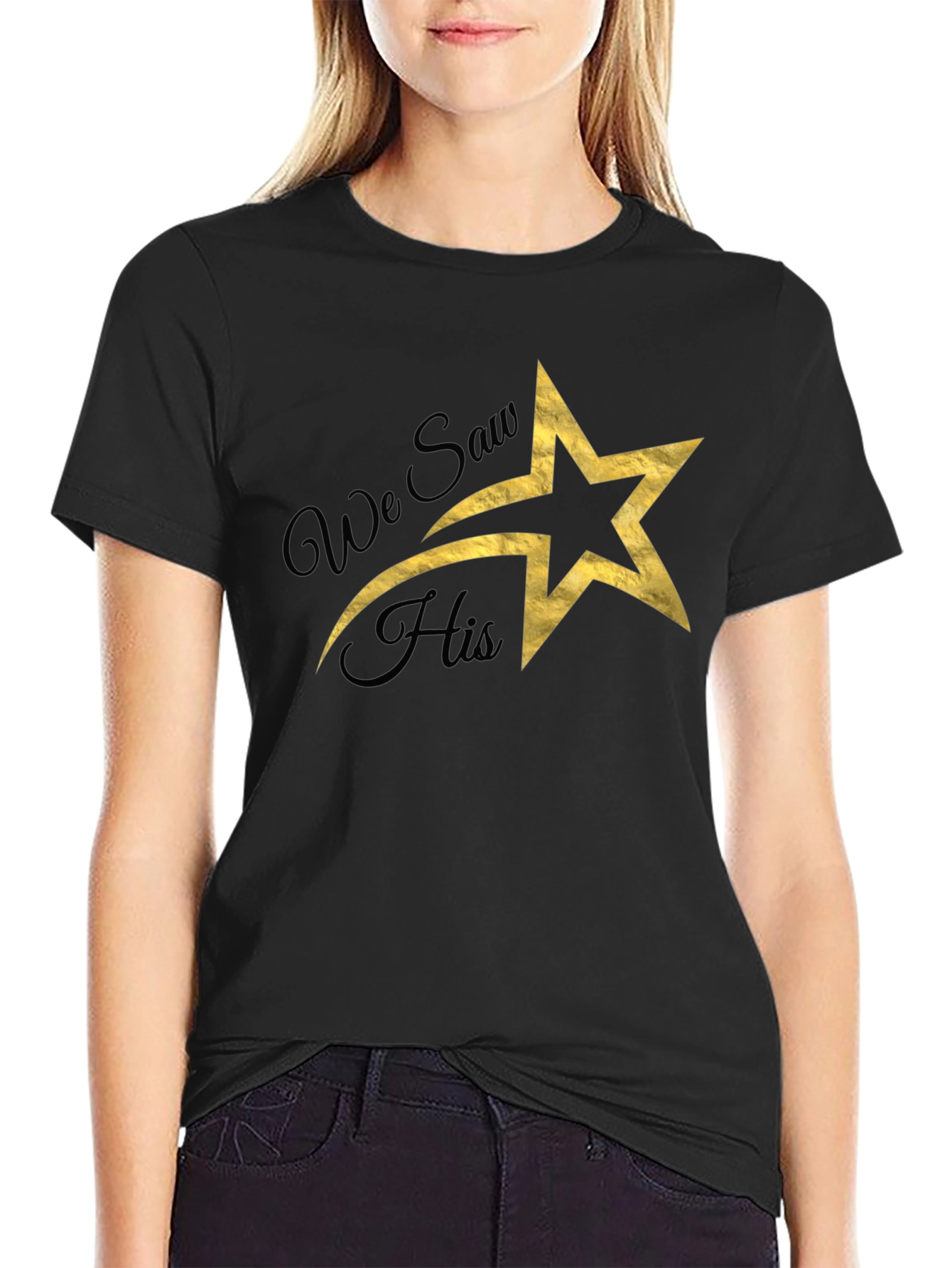 Star Graphic T-Shirt - We Saw His Star